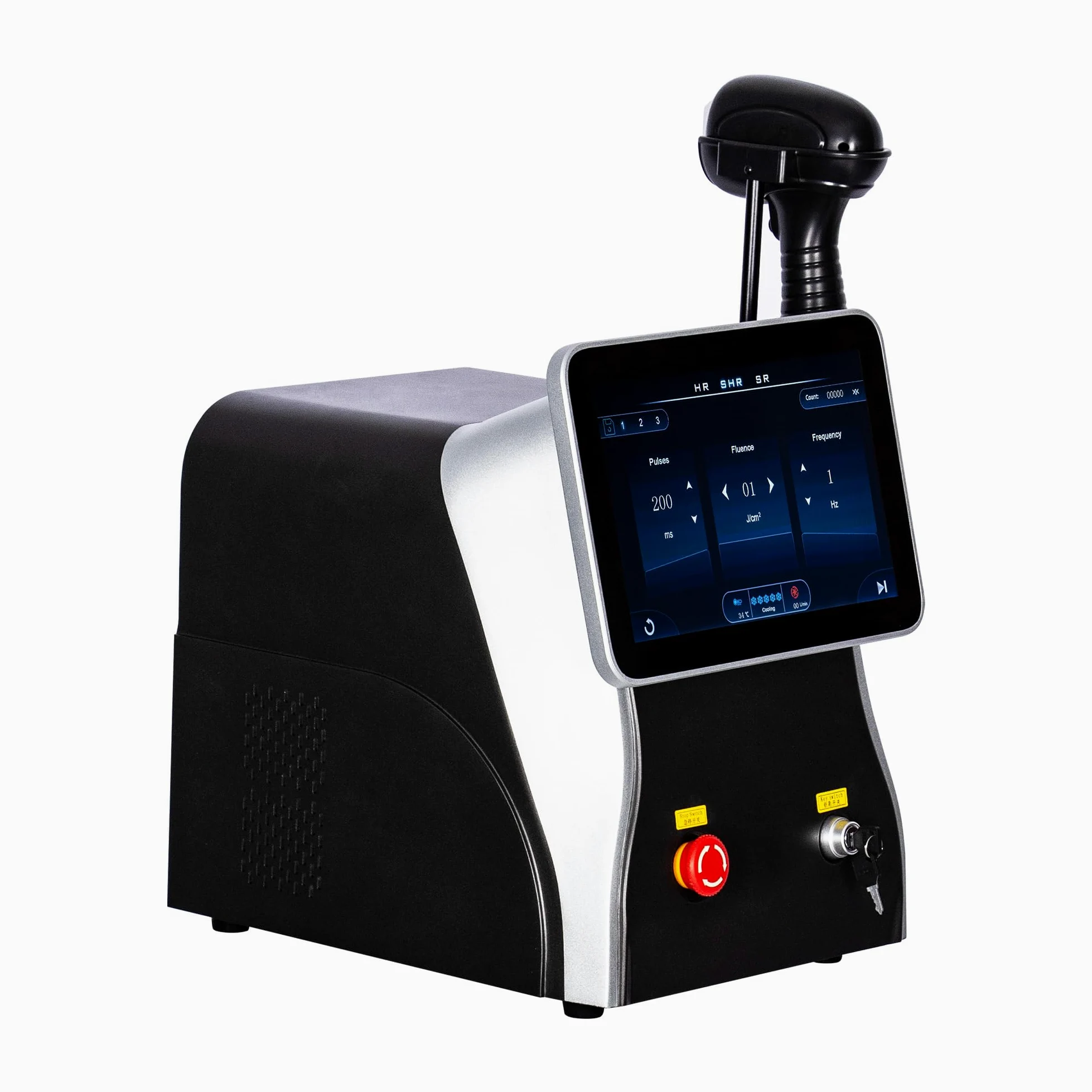 Machine d’épilation laser diode 808nm, 10 barres laser, triple longueur 755nm 808nm 1064nm, tête froide, écran tactile, soin du corps pour institut et usage personnel