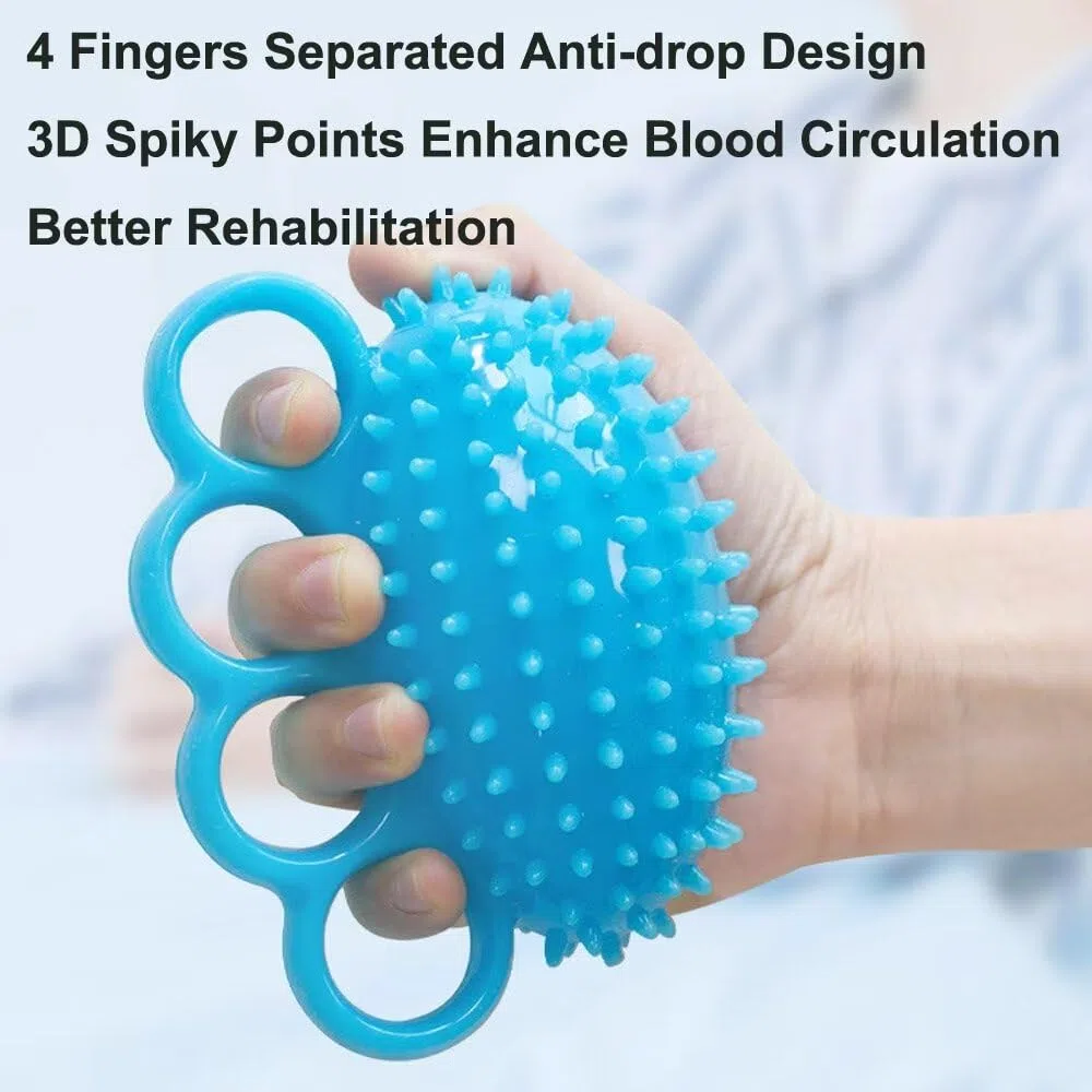 Balle d'exercice pour la main - Pour soulager le stress - Pour améliorer la flexibilité, soulager les doigts et le poignet, pour la rééducation, l'arthrite, le canal carpien