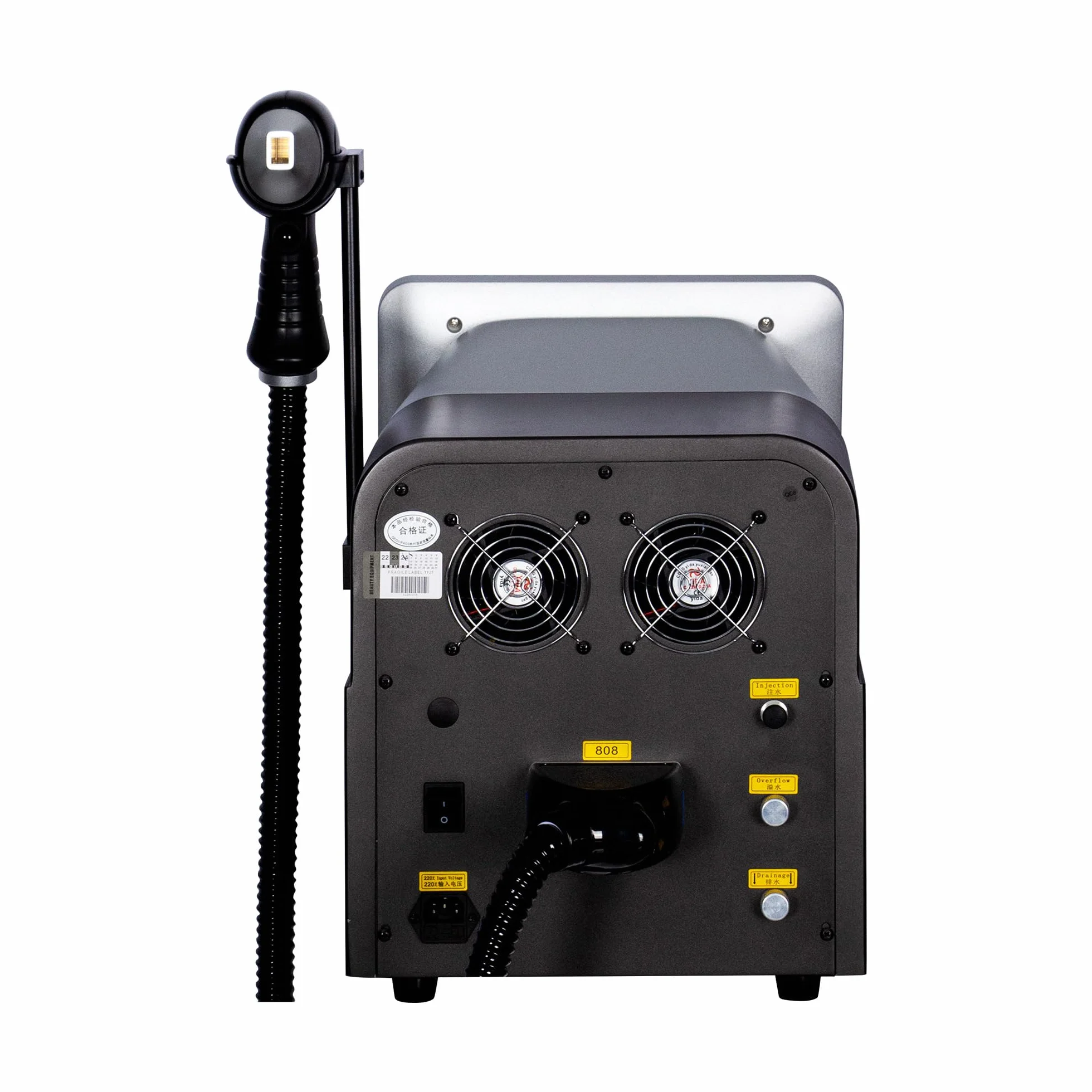 Machine d’épilation laser diode 808nm, 10 barres laser, triple longueur 755nm 808nm 1064nm, tête froide, écran tactile, soin du corps pour institut et usage personnel