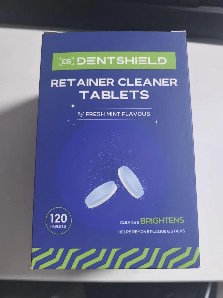 Nettoyant Pastille Appareil Dentaire,120 comprimés 4 mois,Nettoyant Gouttiere Dentaire Arôme de menthe,Pastille Gouttière Dentaire Aide à éliminer les taches,Retainer Cleaning Comprimés