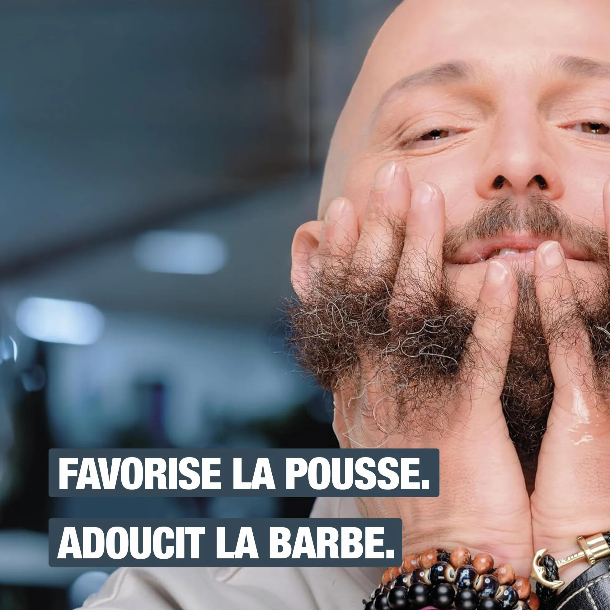 Sapiens Huile Barbe Homme 50 ml - Fabriquée en France et Certifiée Bio - Huile de Ricin Barbe - Adoucit la Barbe, Hydrate et Favorise la Pousse - Soin Barbe Homme
