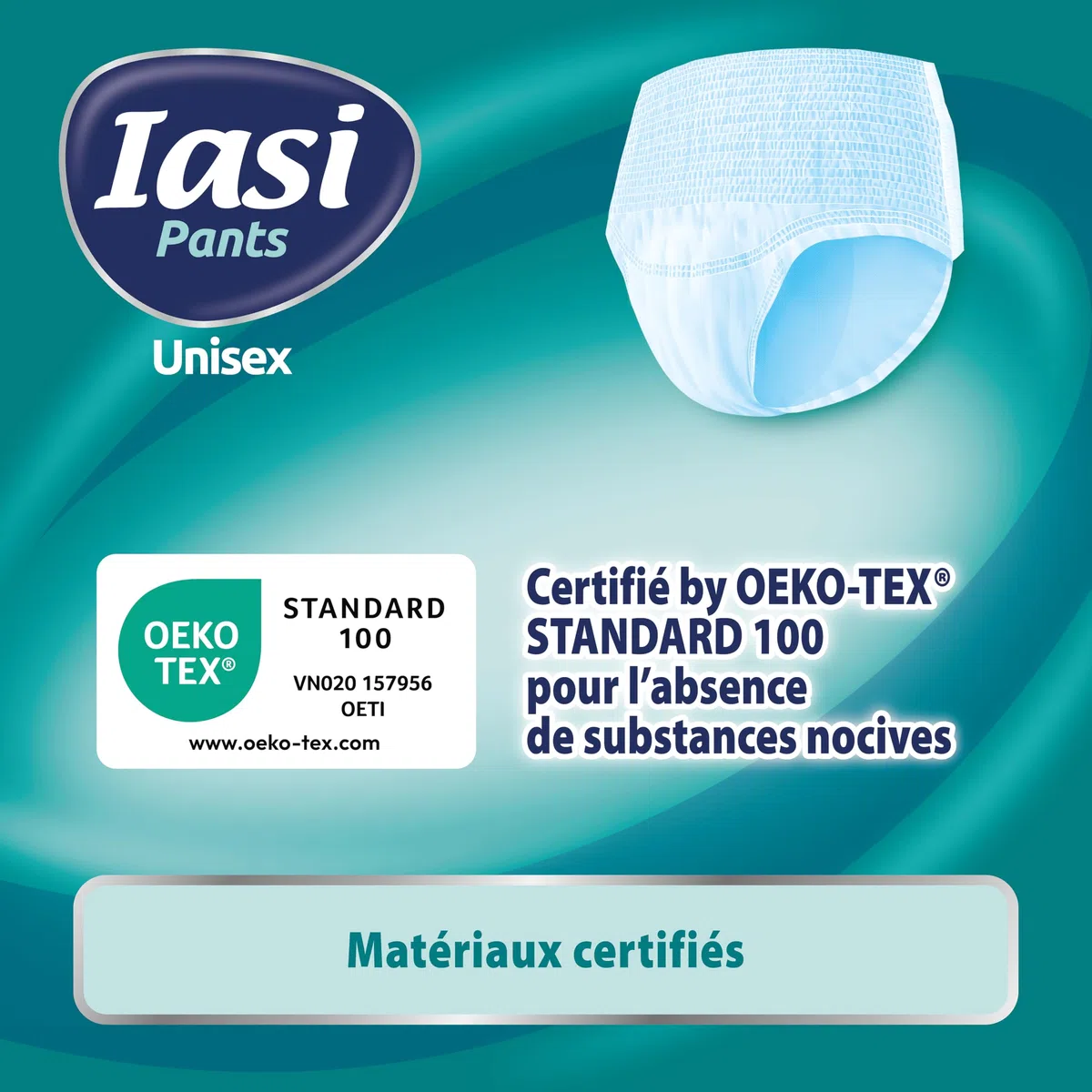 IASI Pants UNISEX haute protection, 10 culottes pour incontinence, absorption EXTRA, taille XXL, 10 unités