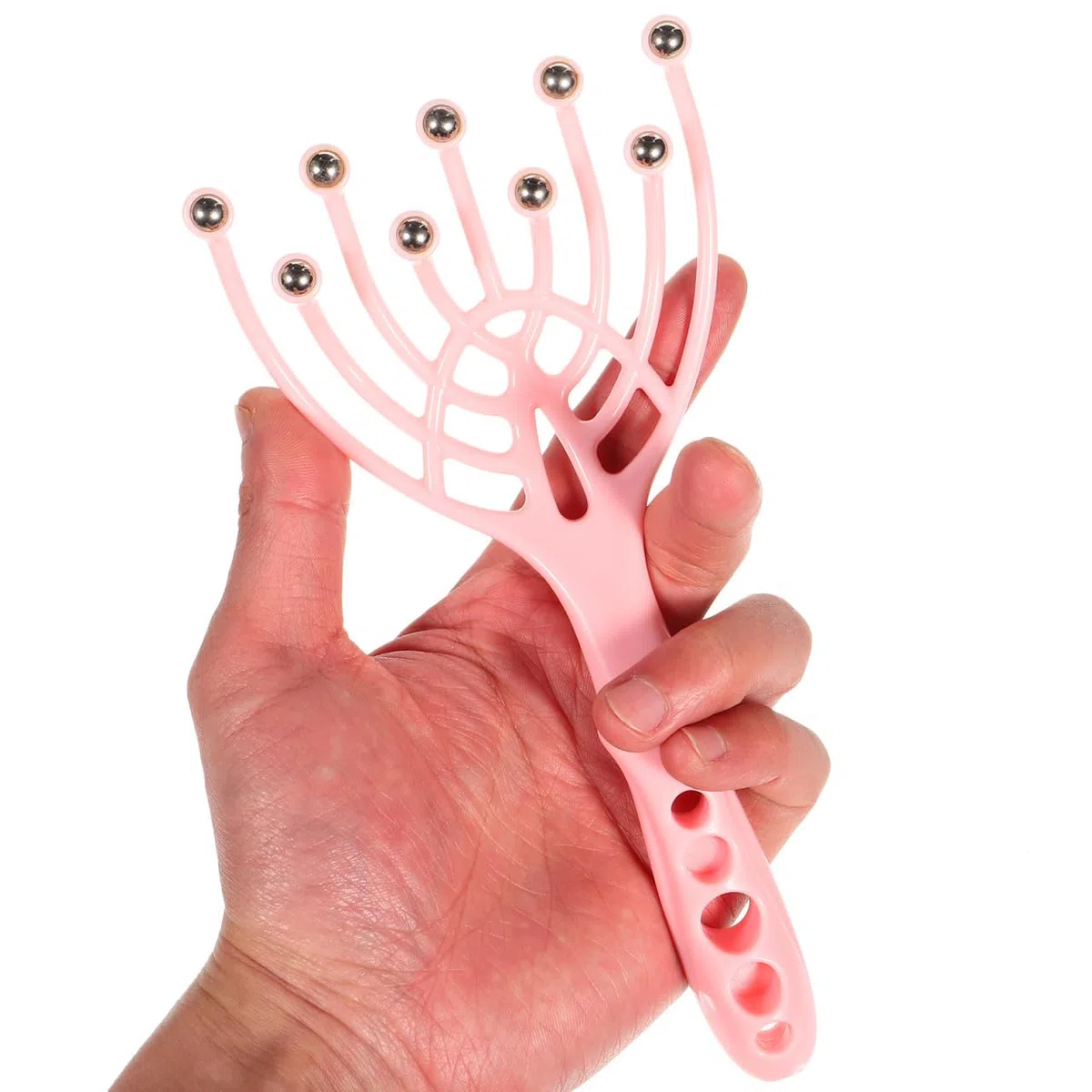 2 Pièces Head Scalp Massager Tool Ergonomic Plastic Scratcher With Steel Balls For Scalp Stimulation Hair Care And Stress Relief At Home Spa