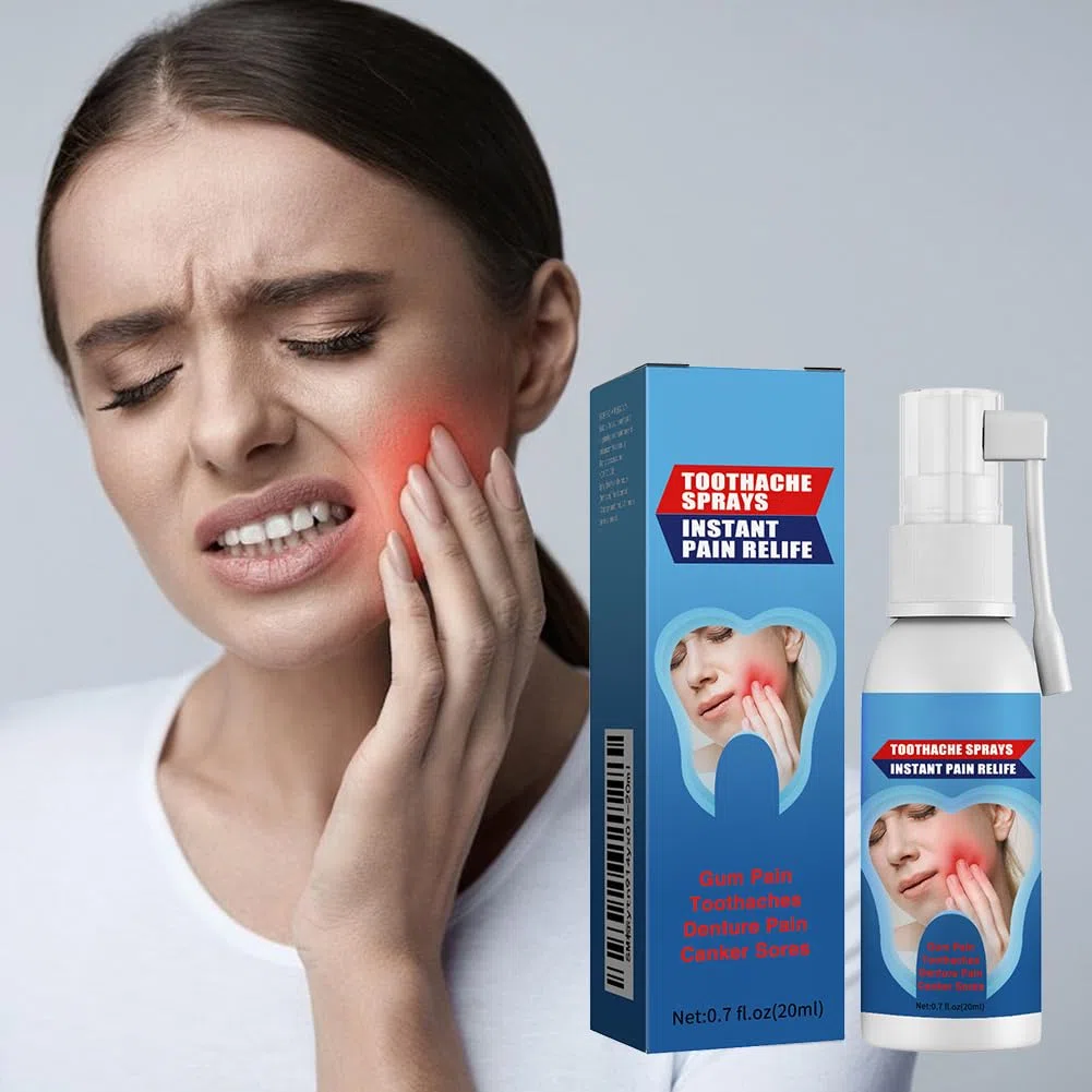 Spray de Soulagement de la Douleur Dentaire,Sprays Réparation des Gencives,Spray de Soins Bucco-dentaires à Base de Plantes,Sprays de Soulagement des Maux de Dents