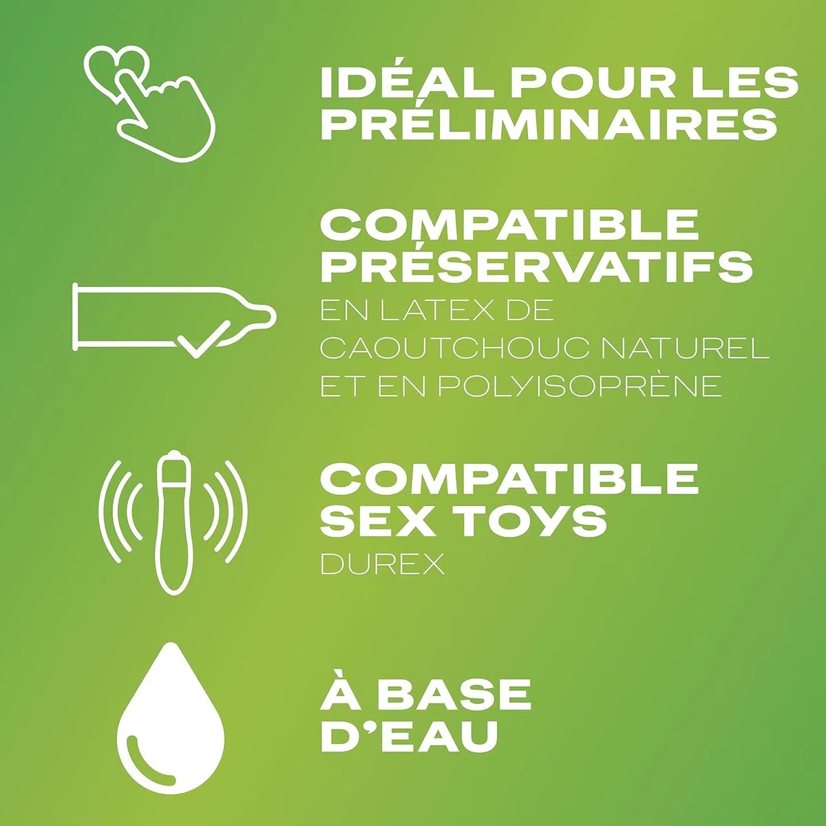 Durex - Lot de 2 Gels De Massage Lubrifiants Douceur À Base D'Eau - 2 en 1 - Aux Extraits d'Aloe Vera & d'Ylang Ylang - Lot de 2 x 200 ml