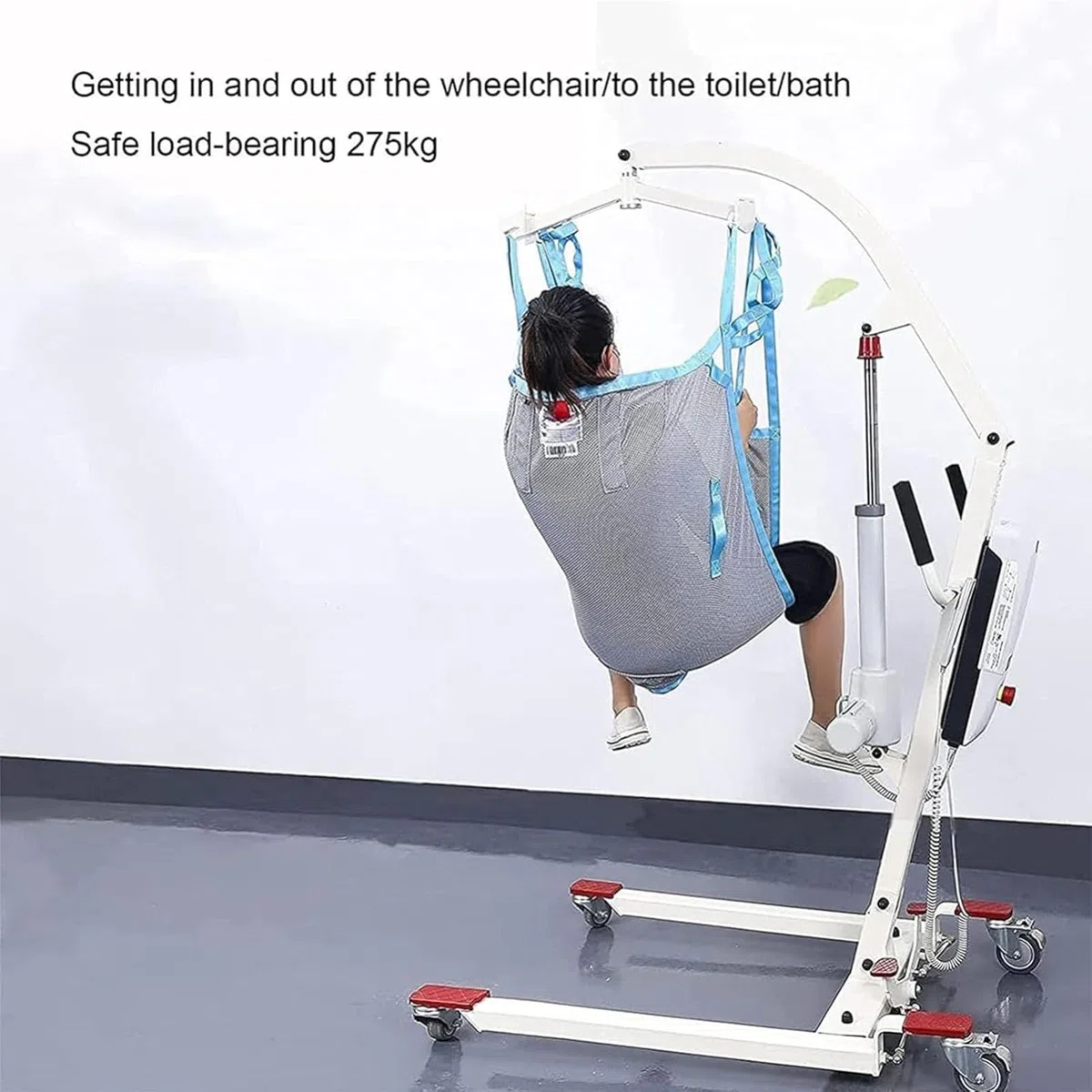Élingue pour Lève-Patient, harnais de levage patient universel en maille respirante, harnais jambes écartées pour le transfert du lit à la chaise roulante, à la chaise longue, à la chaise de douche ou