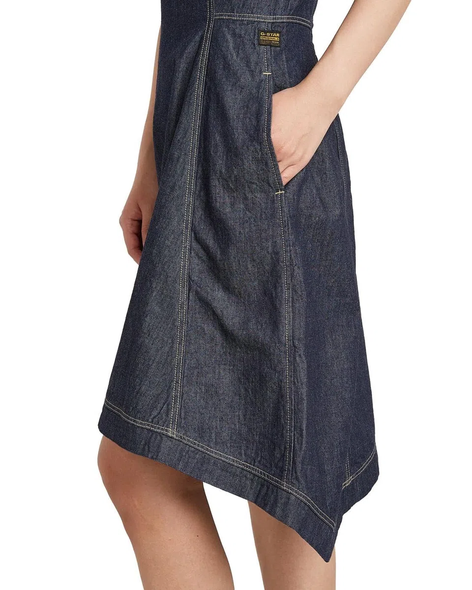 G-Star Short Flare Dress SL WMN Dress Femme (Lot de 1)