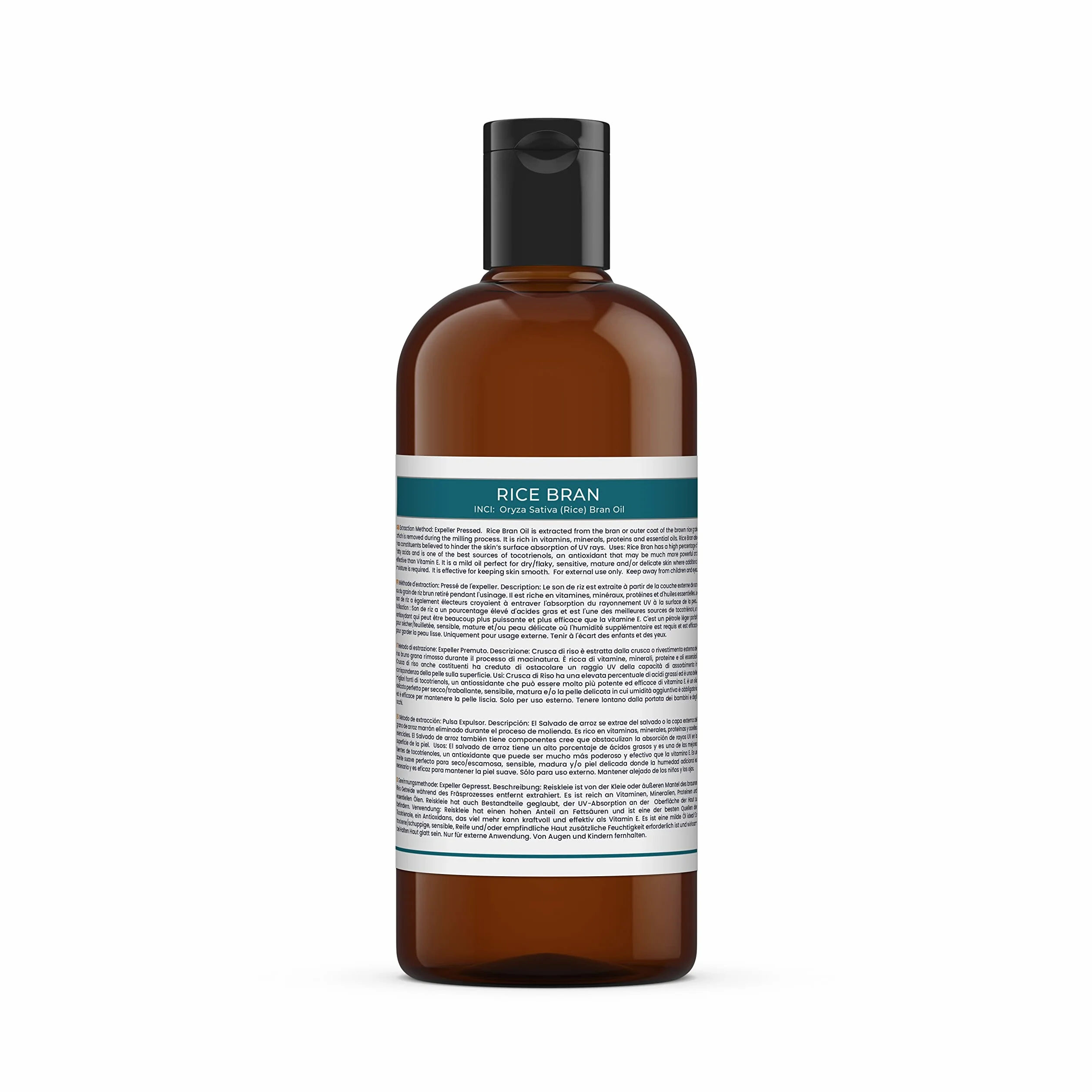 Mystic Moments Huile De Base De Son De Riz - 500ml - 100% Pure