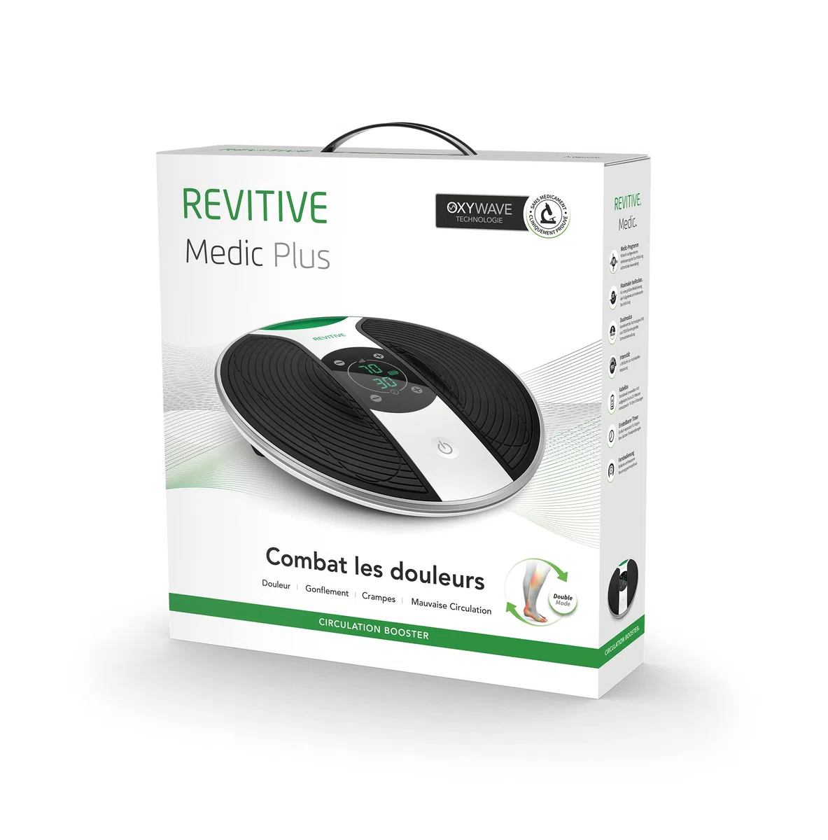 Nouveau Revitive Medic Plus | Thérapie Circulatoire brevetée | Combat les douleurs |l'emballage peut varier & Prise Et Cable D’alimentation - Nouveau