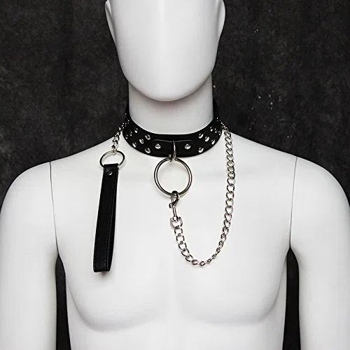 Collier sexe esclave sm érotique avec lignes en cuir torique servitude de lit collier harnais fétiche jouets sexuels, Noir , taille unique