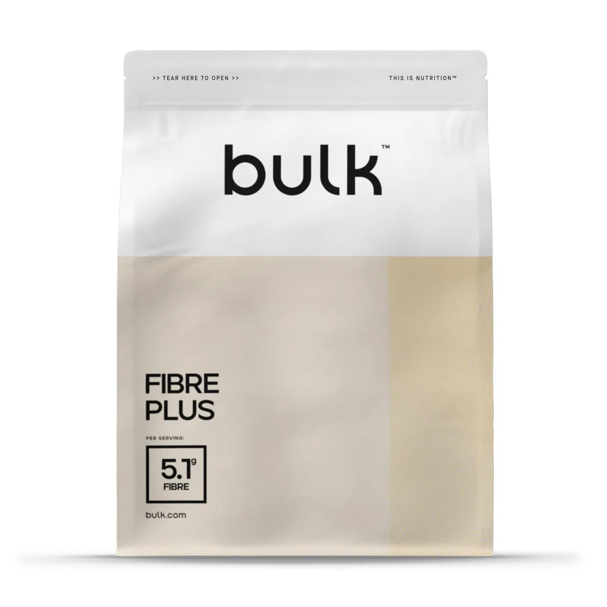 Bulk Fibre Plus, Naturel, 480 g, 60 portions, Soutient la santé digestive & intestinale, Fibres solubles & insolubles, Aide à la santé intestinale, Végan