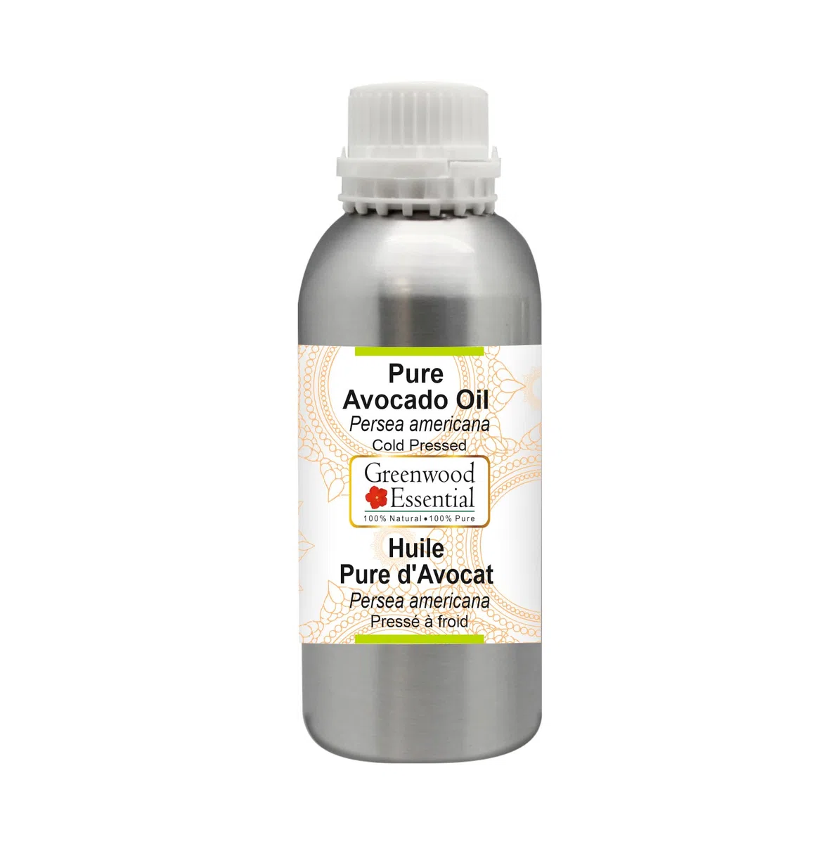 Greenwood Essential Huile d'avocat naturelle pure (Persea americana) pressée à froid, 630 ml