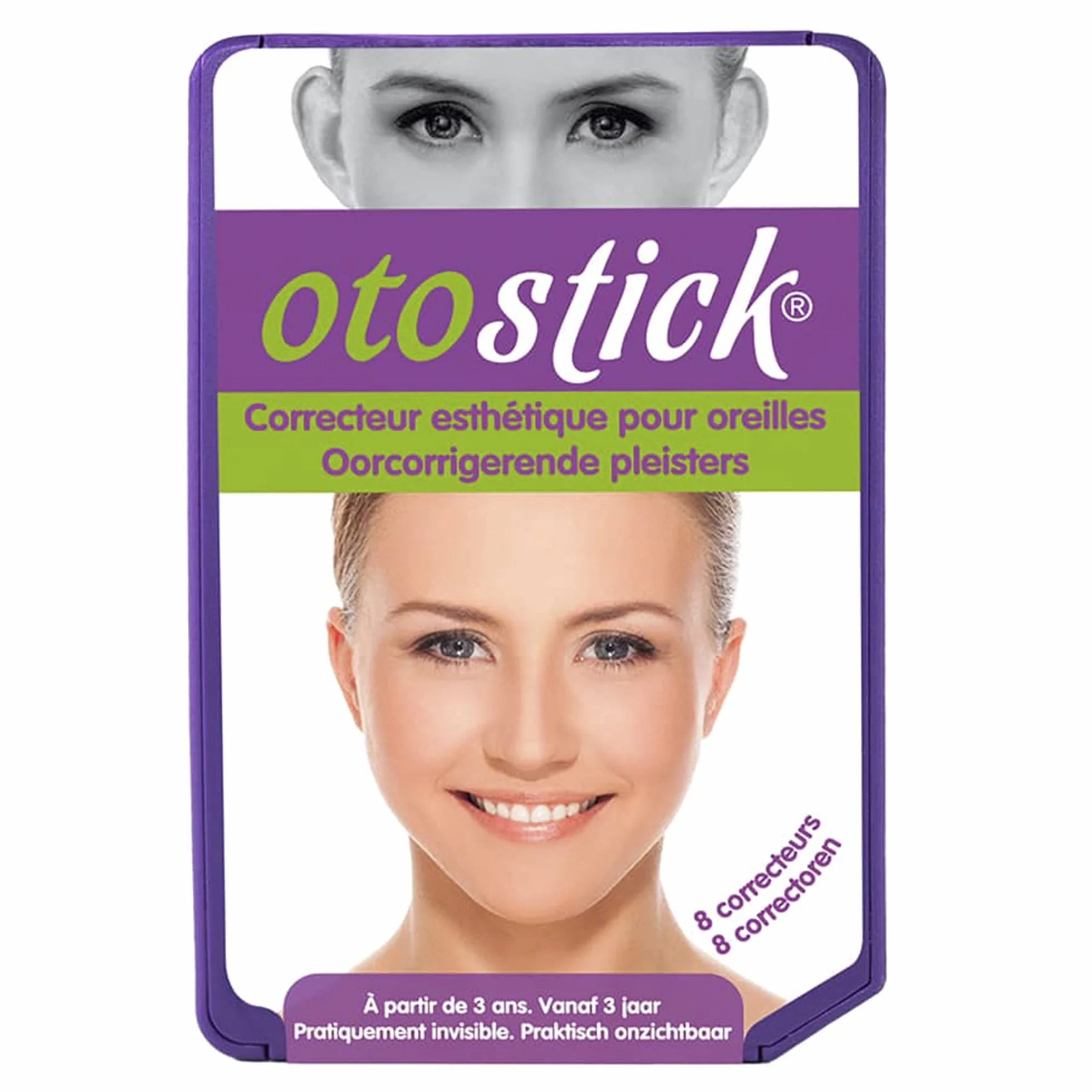 Otostick | Correcteur cosmétique pour oreilles séparées | Contient 8 correcteurs | A partir de 3 ans.