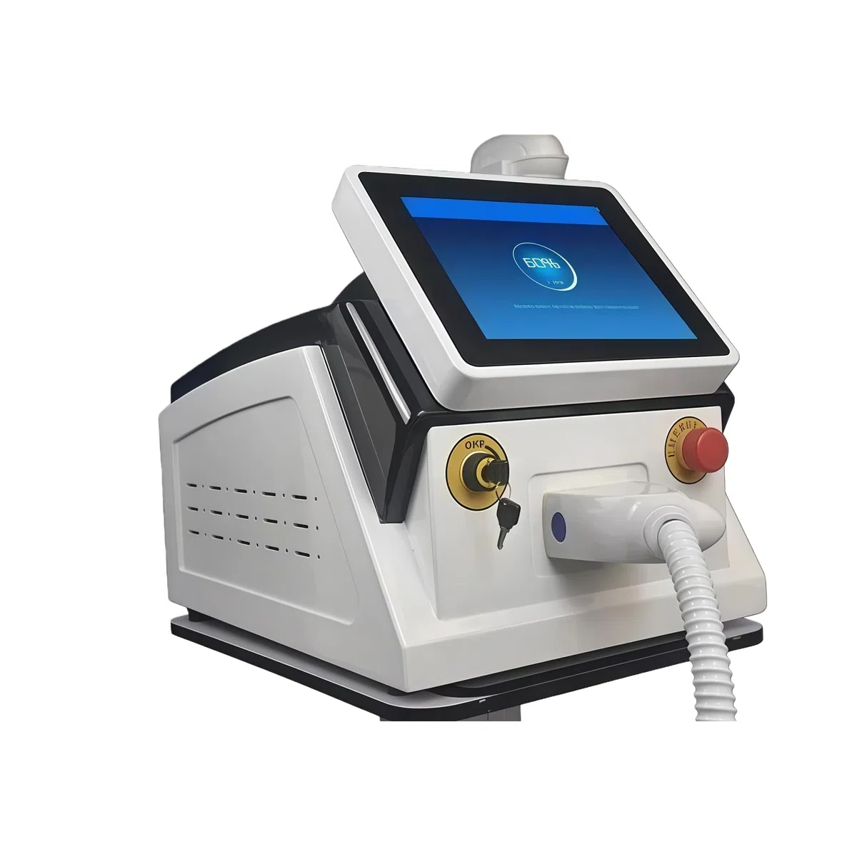 Appareil professionnel d'épilation laser diode 808 nm, 3 longueurs d'onde, refroidissement par point de glace, épilation définitive du visage et du corps, certifié CE.