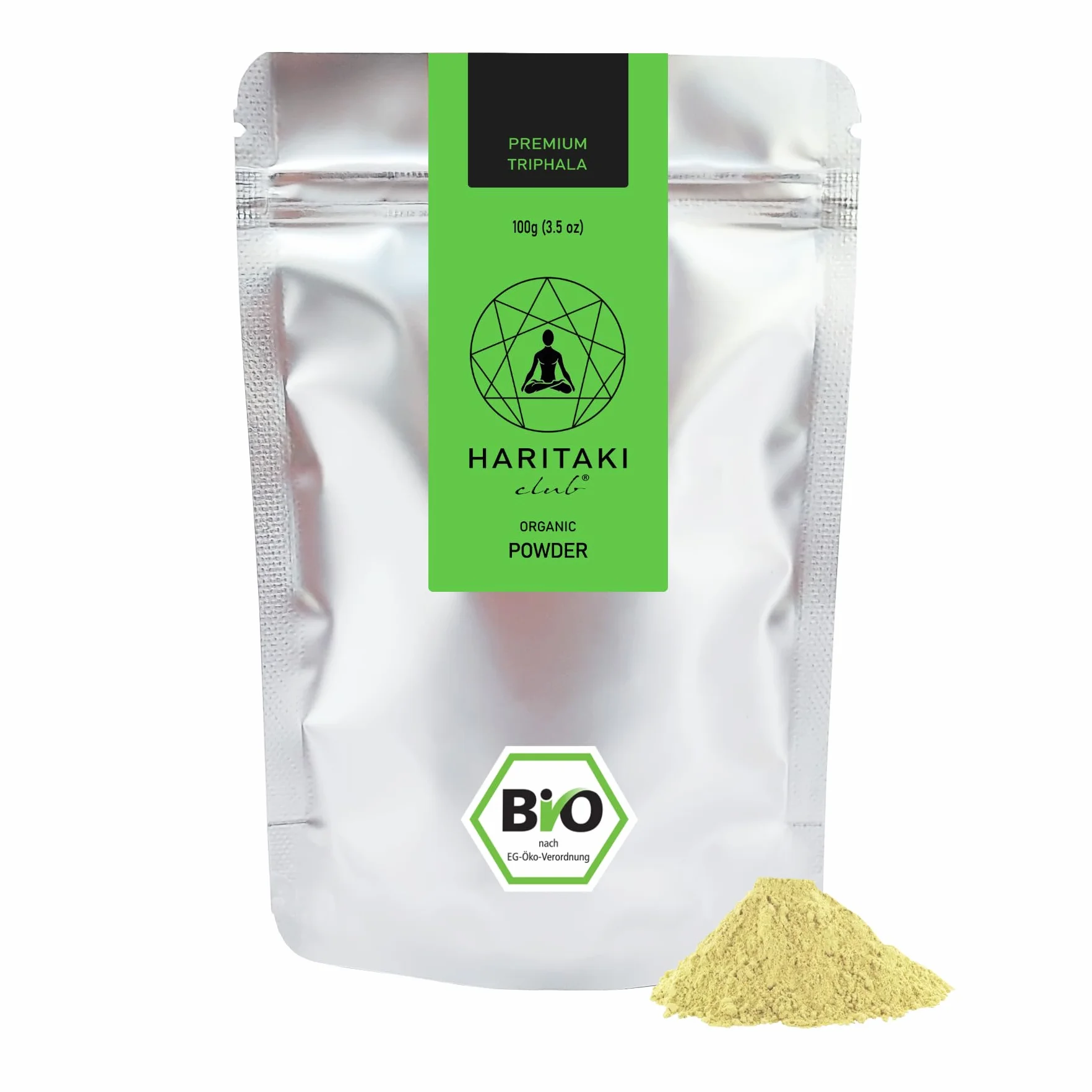Poudre Triphala bio | Qualité supérieure – Moulu extra fin | Testé en laboratoire et certifié bio | Haritaki, Bibhitaki, Amalaki (Amla) | Ayurveda