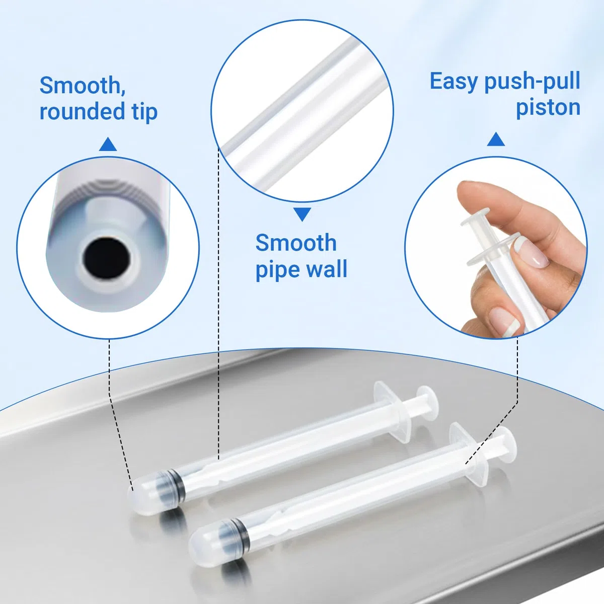 EDWERD Med Applicateurs de crème vaginale stérile - Applicateur en plastique enveloppé individuellement pour pommades, gels et crèmes, avec marquage de dosage, jetable, 30 paquets (3g)