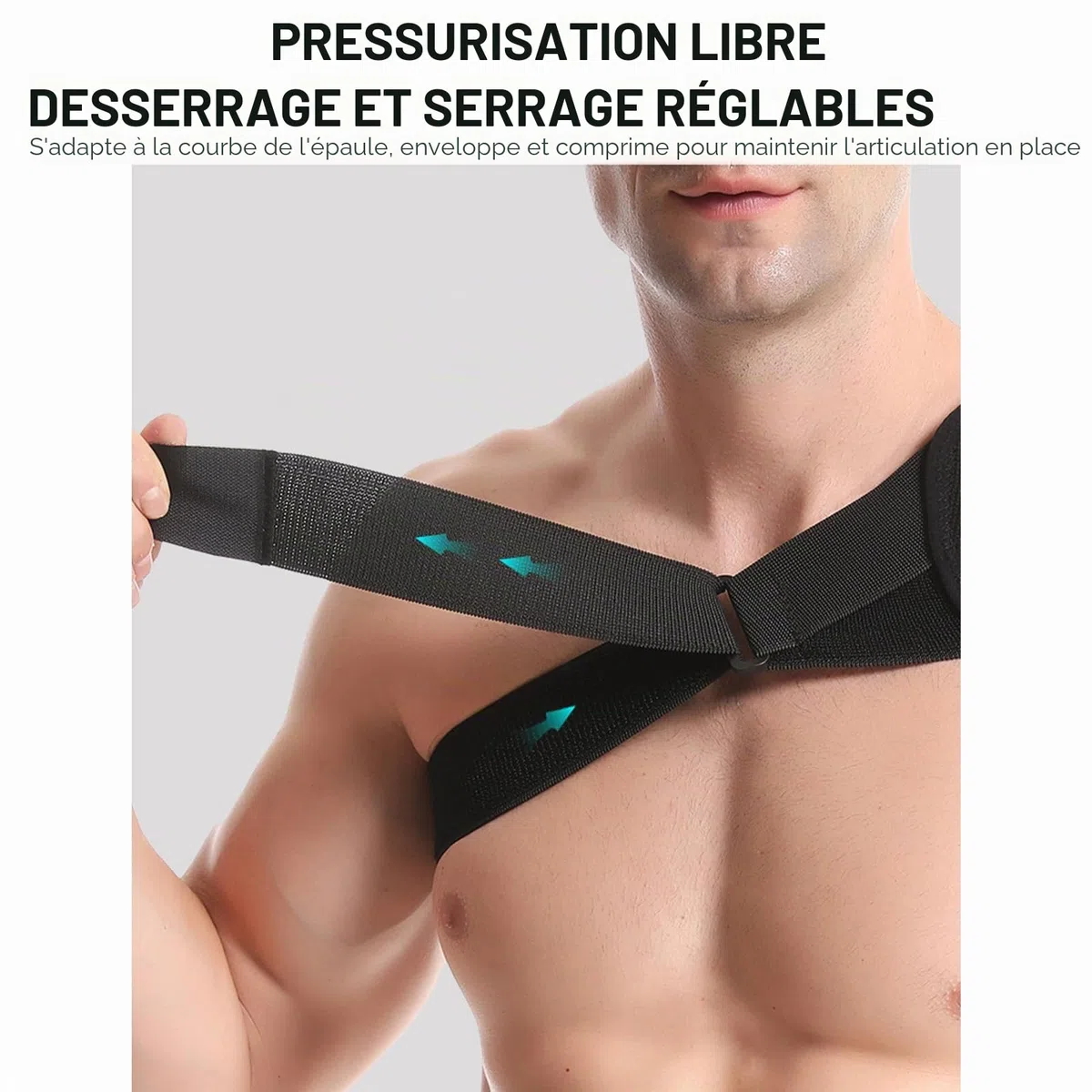 Jorun Epauliere Tendinite Epaule pour Hommes & Femme - Réglable Attelle Epaule pour Tendinite Epaule,Luxation et Blessure Articulaire(Couleur Orange,L/XL)