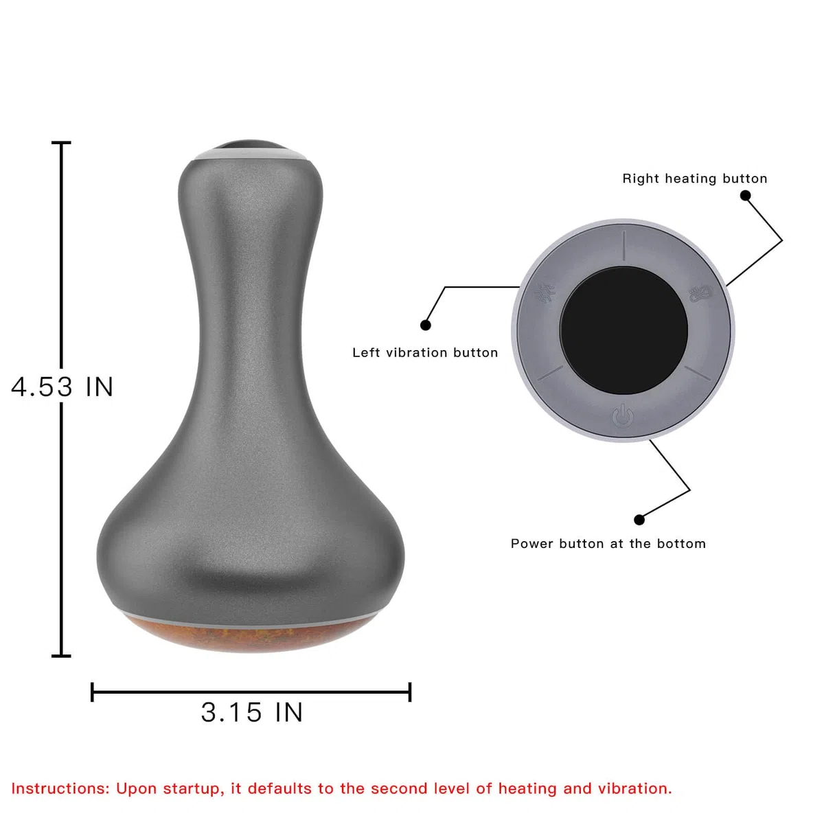 Pierres chaudes pour massage, massage musculaire avec chauffage, pierre bian naturelle sans fil Gua Sha pour la maison et le spa