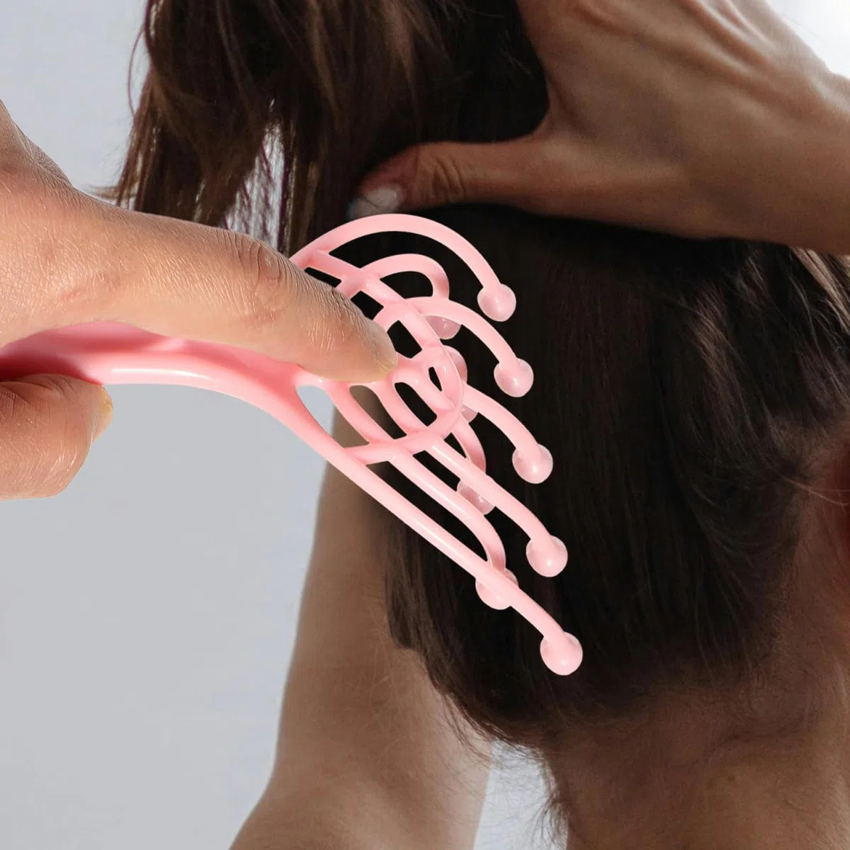 2 Pièces Head Scalp Massager Tool Ergonomic Plastic Scratcher With Steel Balls For Scalp Stimulation Hair Care And Stress Relief At Home Spa