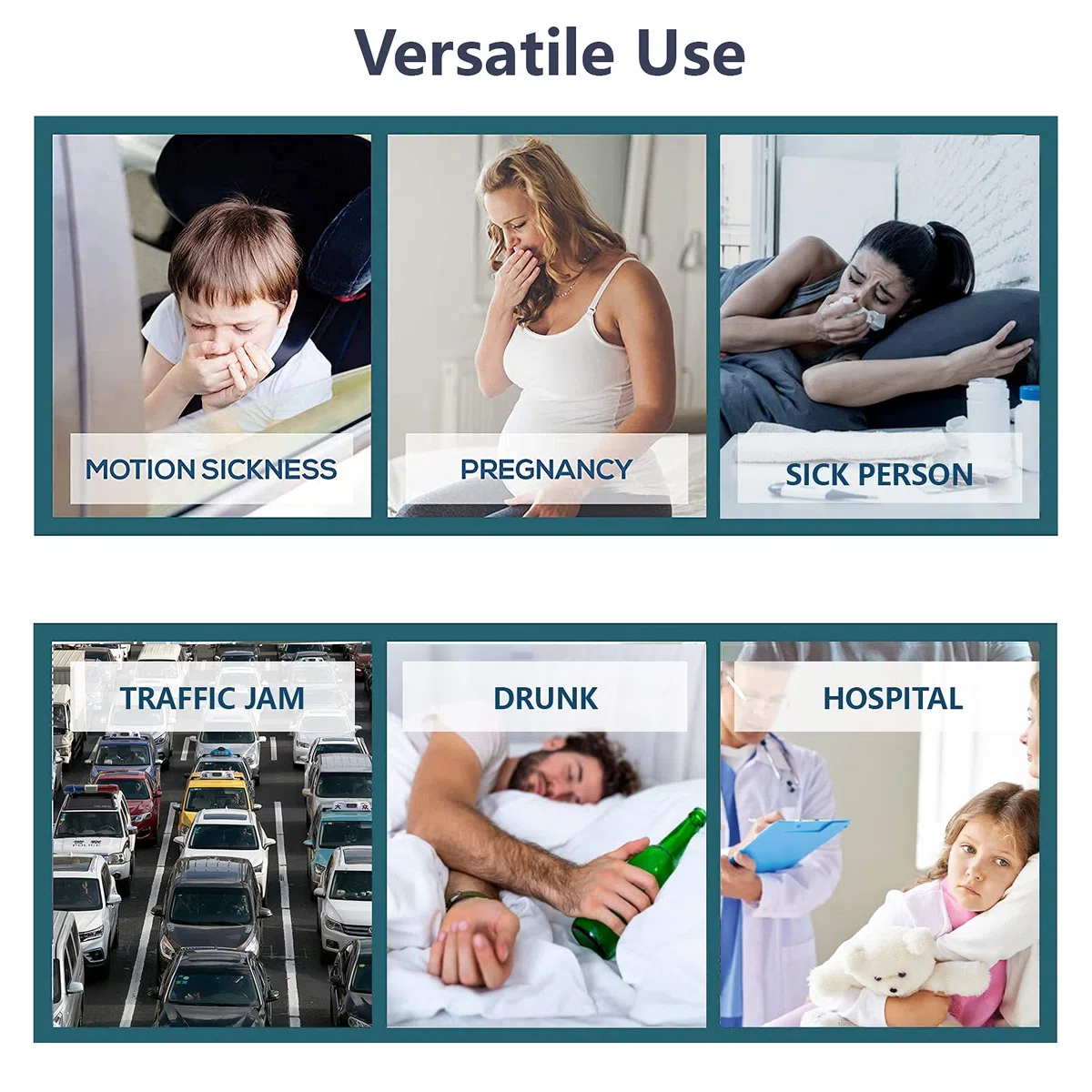 Hion Lot de 27 sacs à vomir jetables de 1000 ml, résistants aux fuites, de qualité médicale, portables, parfaits pour les maladies des transports, des voitures et des avions, les femmes enceintes