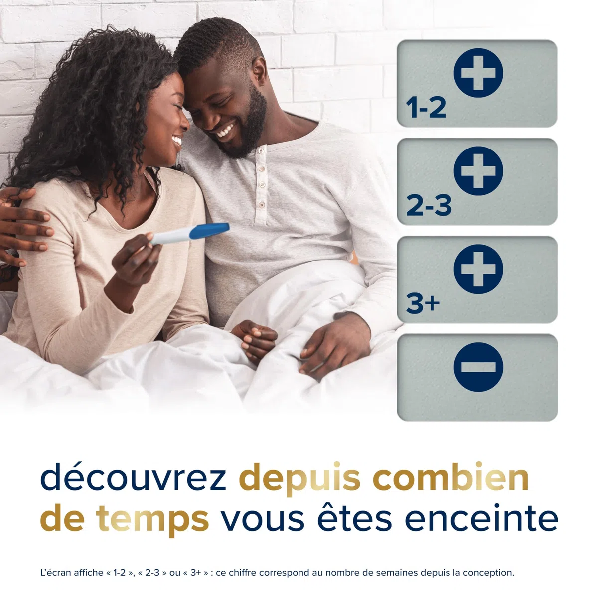 Clearblue Test De Grossesse Digital Avec Estimation De l’Âge De La Grossesse, Le Seul Test Qui Vous Indique Le Nombre De Semaines, 2 Tests Digitaux