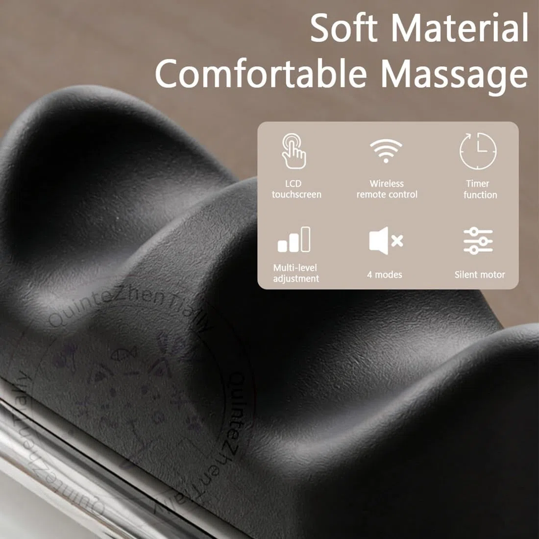 Masseur de pieds, exercice d'aérobic passif, secoueur de jambes pour soulager la fatigue, 4 modes 30 vitesses réglables, usage domestique