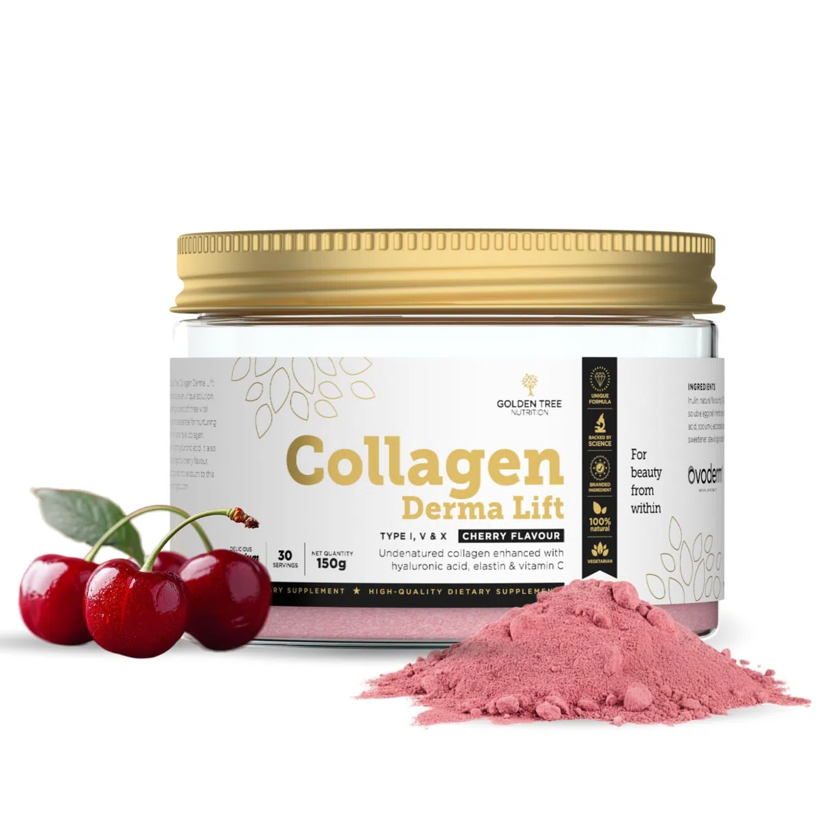 Golden Tree Collagen Derma Lift – Collagène en Poudre, 150 g