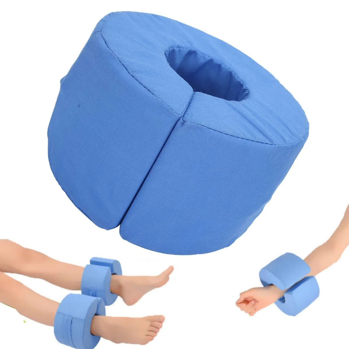 Agatige Coussin De Cheville en Mousse Anti-Pression, Oreiller Anti-Escarres Au Talon Coussin D’Élévateur De Pied Protecteurs De Talon Oreiller De Soutien des Pieds pour Soulager La Pression des Pieds