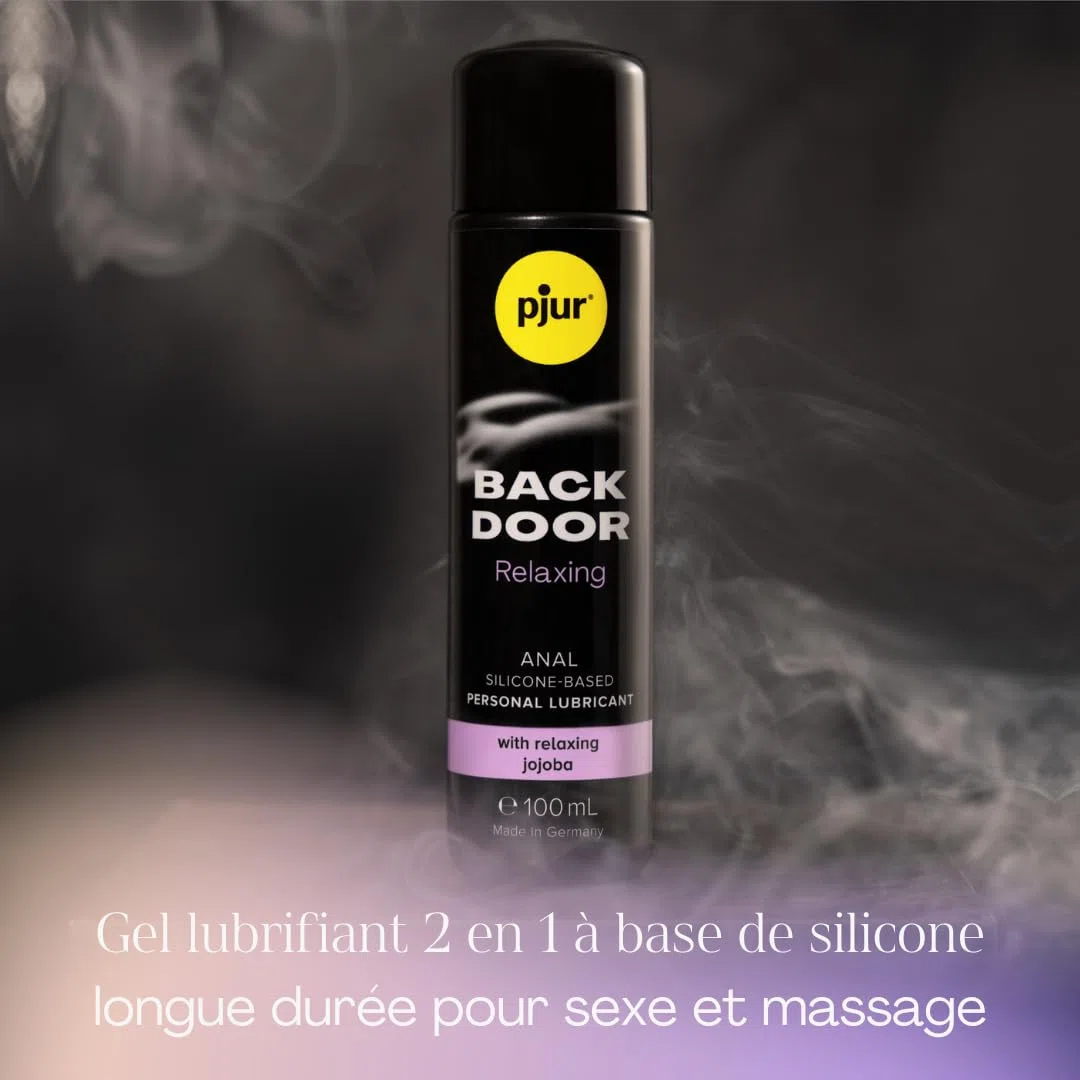 pjur BACK DOOR Relaxing Silicone Anal Glide - Gel lubrifiant anal à base de silicone - Pour le sexe anal intense (100ml)