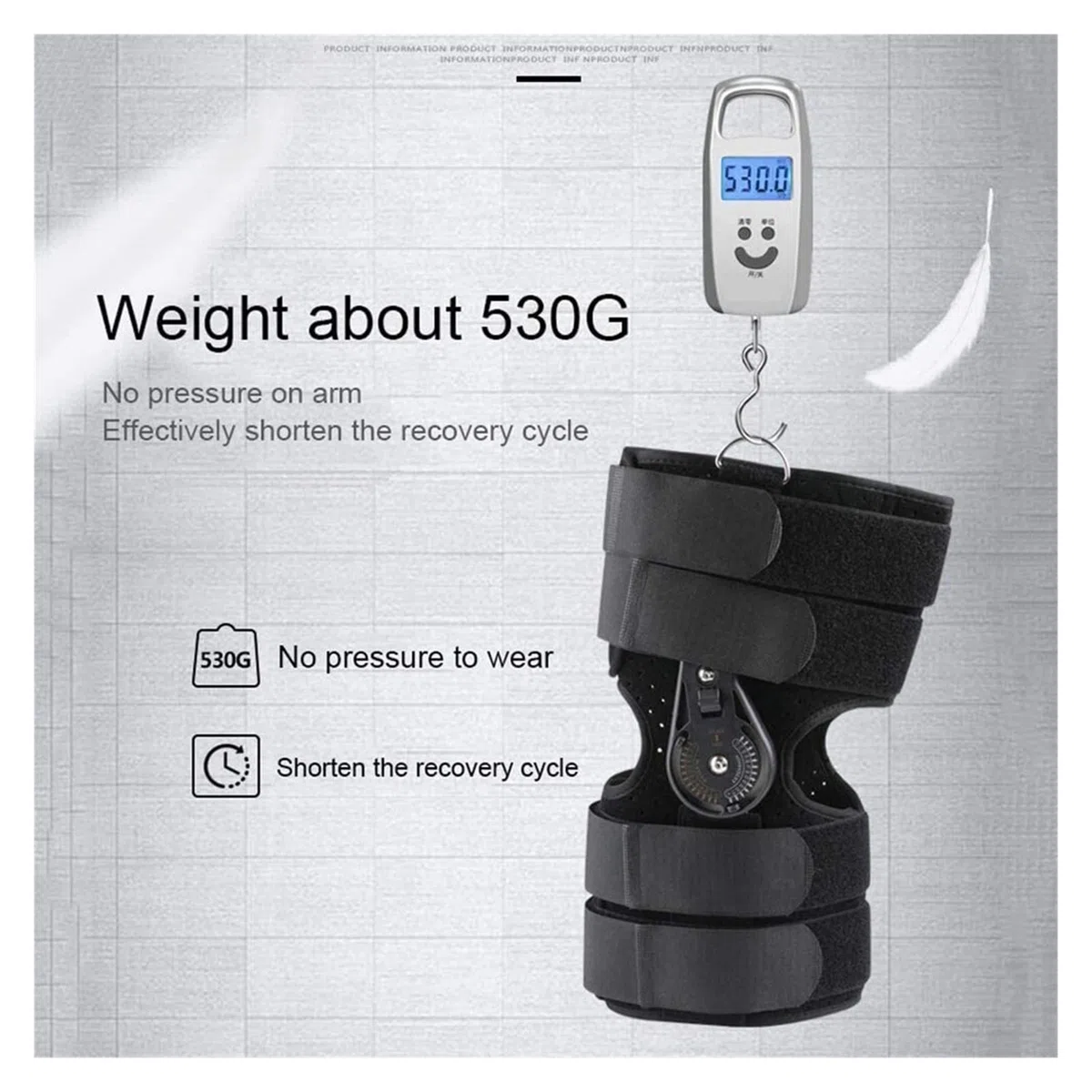 Attelle de Genou Réglable Protecteur de Sport Respirant Manches de Jambe Orthèse de Genou Amovible Attelle pour la Stabilité du Genou Aide à la Récupération Tendinite Soulagement de la Douleur 22.7.
