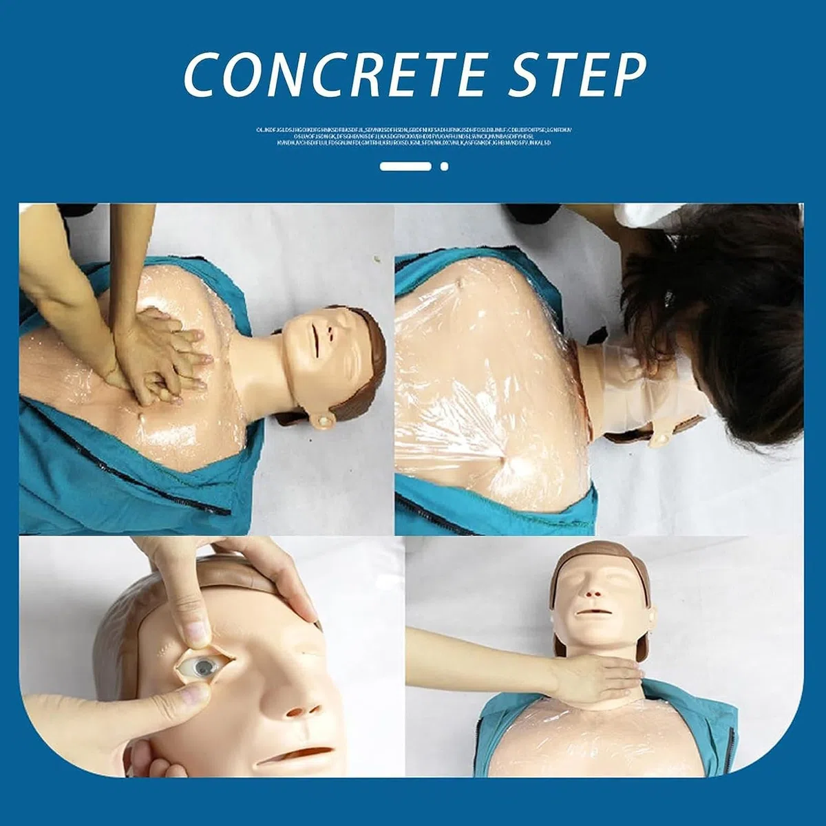 Mannequin d'entraînement CPR – Kit d'entraînement pour professionnels de la santé, premiers secours et intervention d'urgence