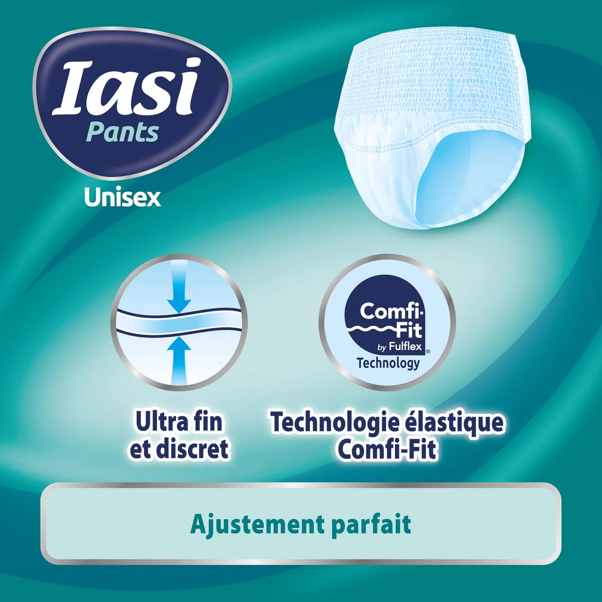 IASI Pants UNISEX haute protection, 10 culottes pour incontinence, absorption EXTRA, taille XXL, 10 unités