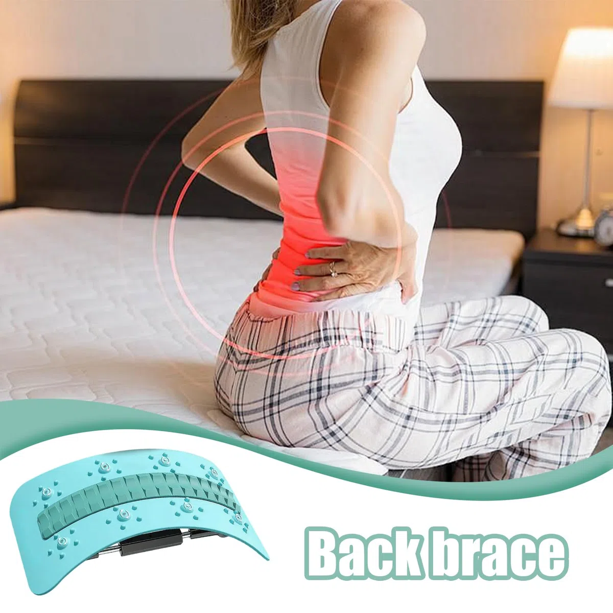 Appareil D'extension Dorsale, Planche De Soutien Dorsal, Appareil De Massage Lombaire, Appareils De Massage Lombaire Antidérapant Appareils D'extension Dorsale Pour Bureau, Salle De Sport Domicile,
