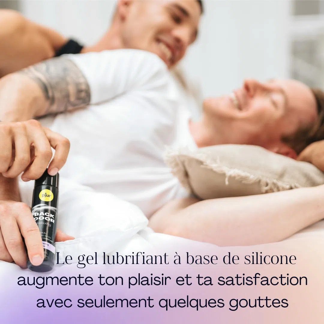 pjur BACK DOOR Relaxing Silicone Anal Glide - Gel lubrifiant anal à base de silicone - Pour le sexe anal intense (100ml)