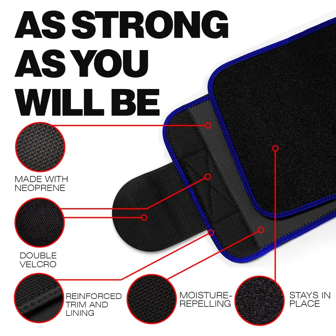 Artefact tendance, ceinture cachée avec revêtement argenté, un nouveau choix pour le sport et la beauté du corps, la réduction de la graisse et la réduction de l'abdomen en une seule étape, bleu,