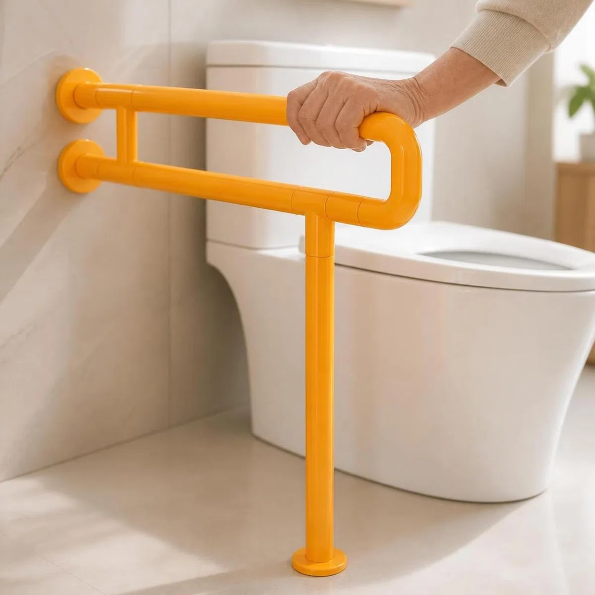 KESOTO Barre D'appui pr lle Bain | Antidérapant, Barre D'appui Murale, Robuste, Double Jambe 60CM