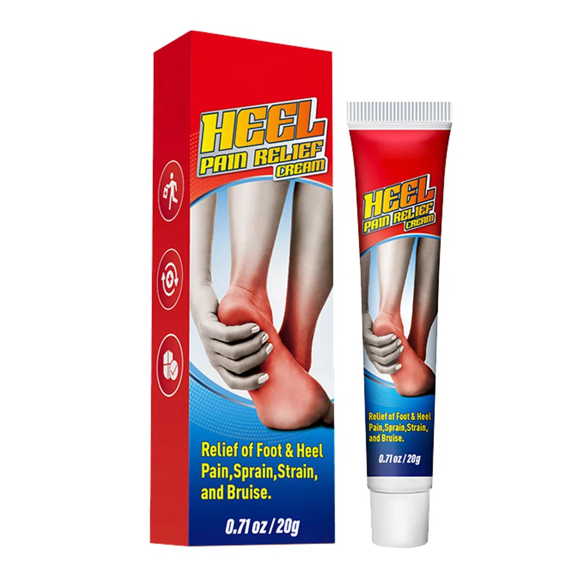 Crème Soulagement de la Douleur au Pied,Pommade Apaisante pour Talons,Crème pour les Pieds,Apaisante pour les Douleurs Musculaires,Heel Pain Ointment,1PC