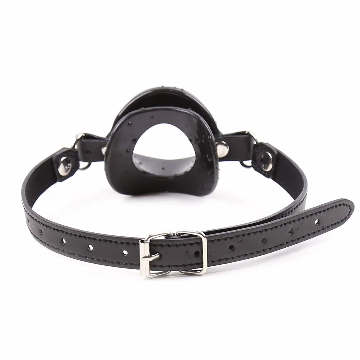 Bâillon BDSM Extrême en Silicone - Gag Bouche Pénis pour Femme - Sex SM (Noir)