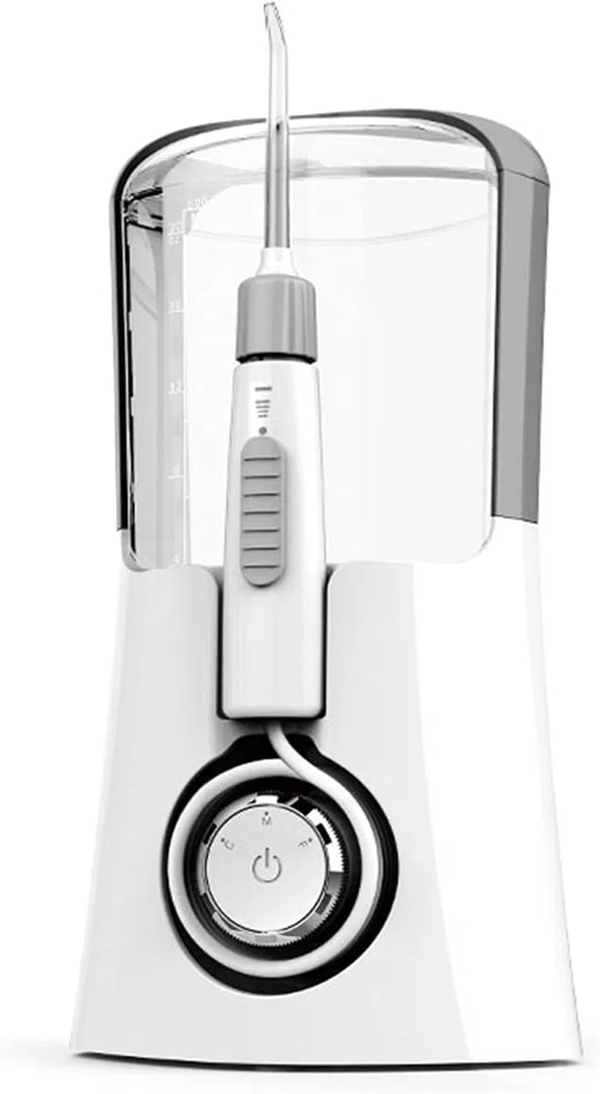 GeRRiT sans Fil for Les Dents, 600 ML irrigateur buccal Dentaire, Portable et Rechargeable IPX7 étanche Puissant Nettoyeur de Dents for Les Voyages à Domicile, Les Soins des Accolades et des ponts