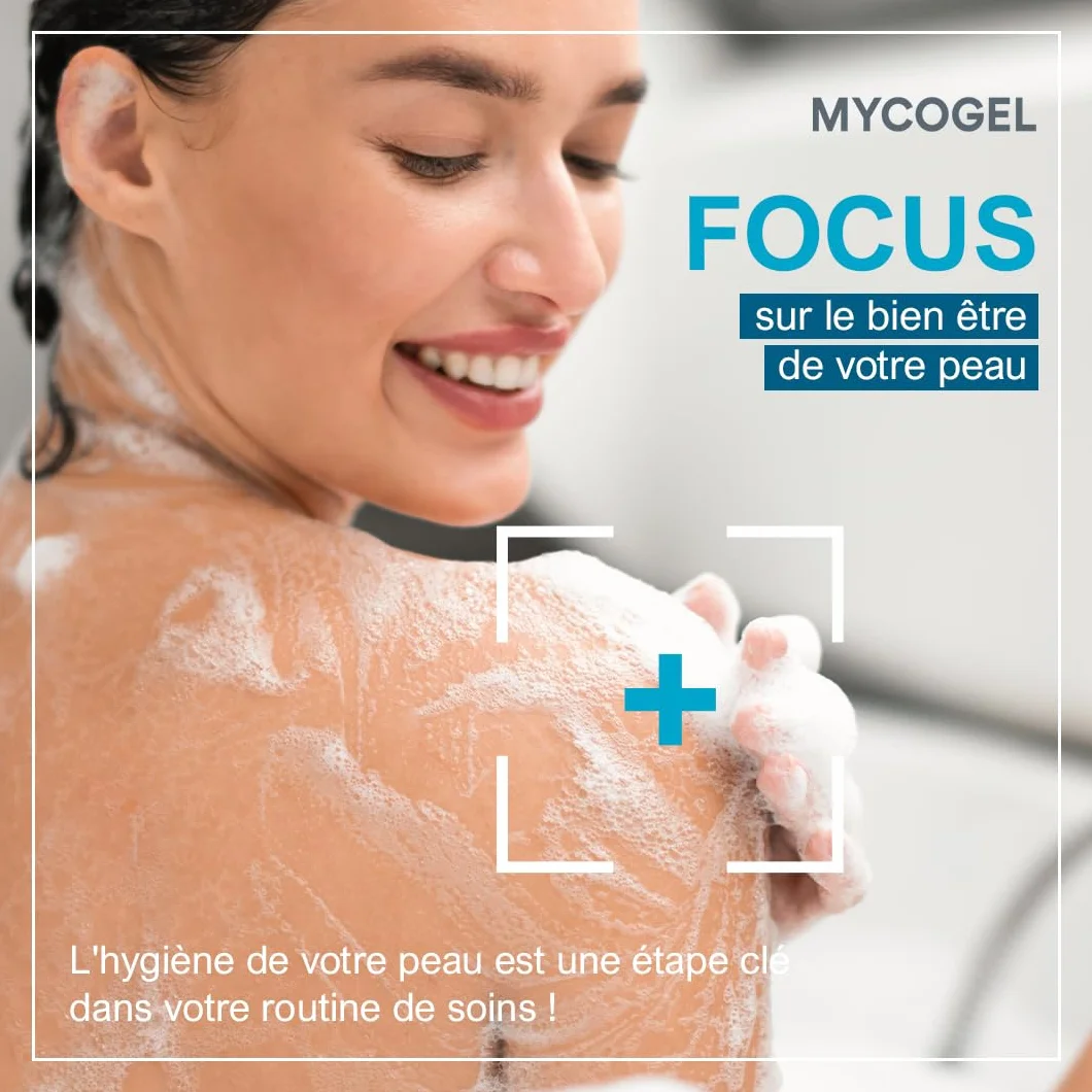 Bailleul | Mycogel | Gel lavant contre les mycoses cutanées | Nettoie, Apaise et Protège | Peaux et muqueuses génitales sensibles à tendance mycosique | Vegan | 150 ml