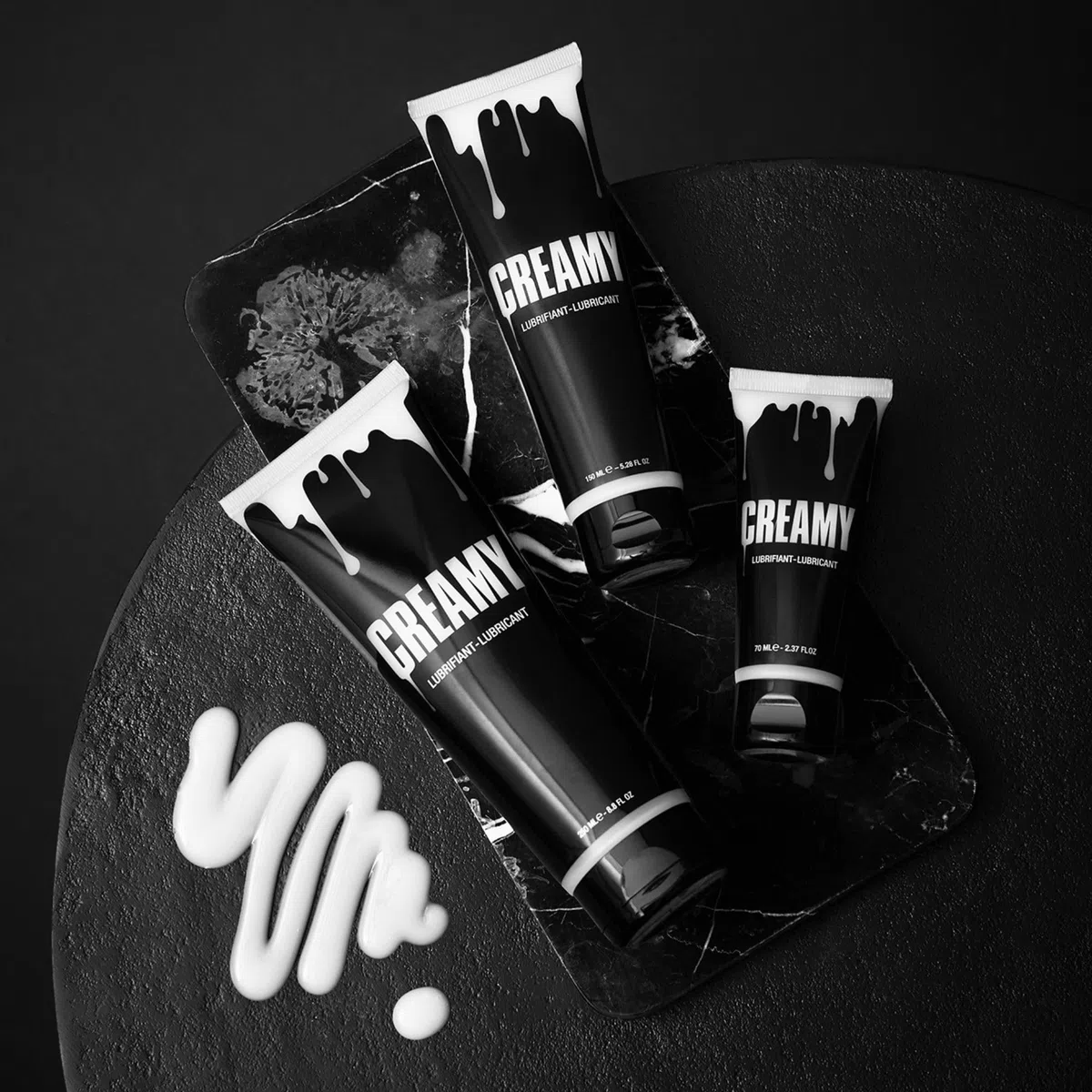 Strap-On-Me Lubrifiant Faux Sperme Creamy – Faux Sperme pour Sensation Réelle – Texture Aqueuse Type Sperme, Lubrifiant Sexuel Couple – Compatible avec les Sextoys et les Préservatifs150ml