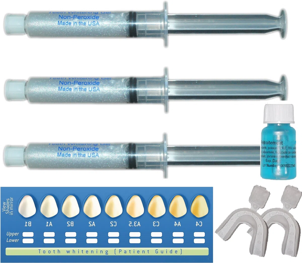 kit 30 ml blanchiment dentaire - Gel moins de 0.1% peroxyde hydrogen