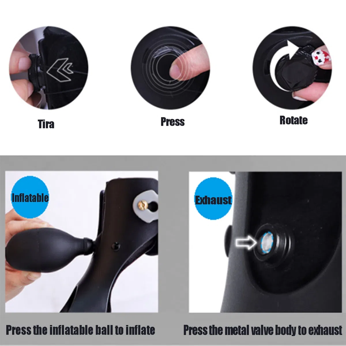 Orthèse pour pied tombé, support de cheville avec coussin d'air gonflable confortable pour hémiplegie, chaussures pour accidents vasculaires cérébraux et marche, Left-X-Large