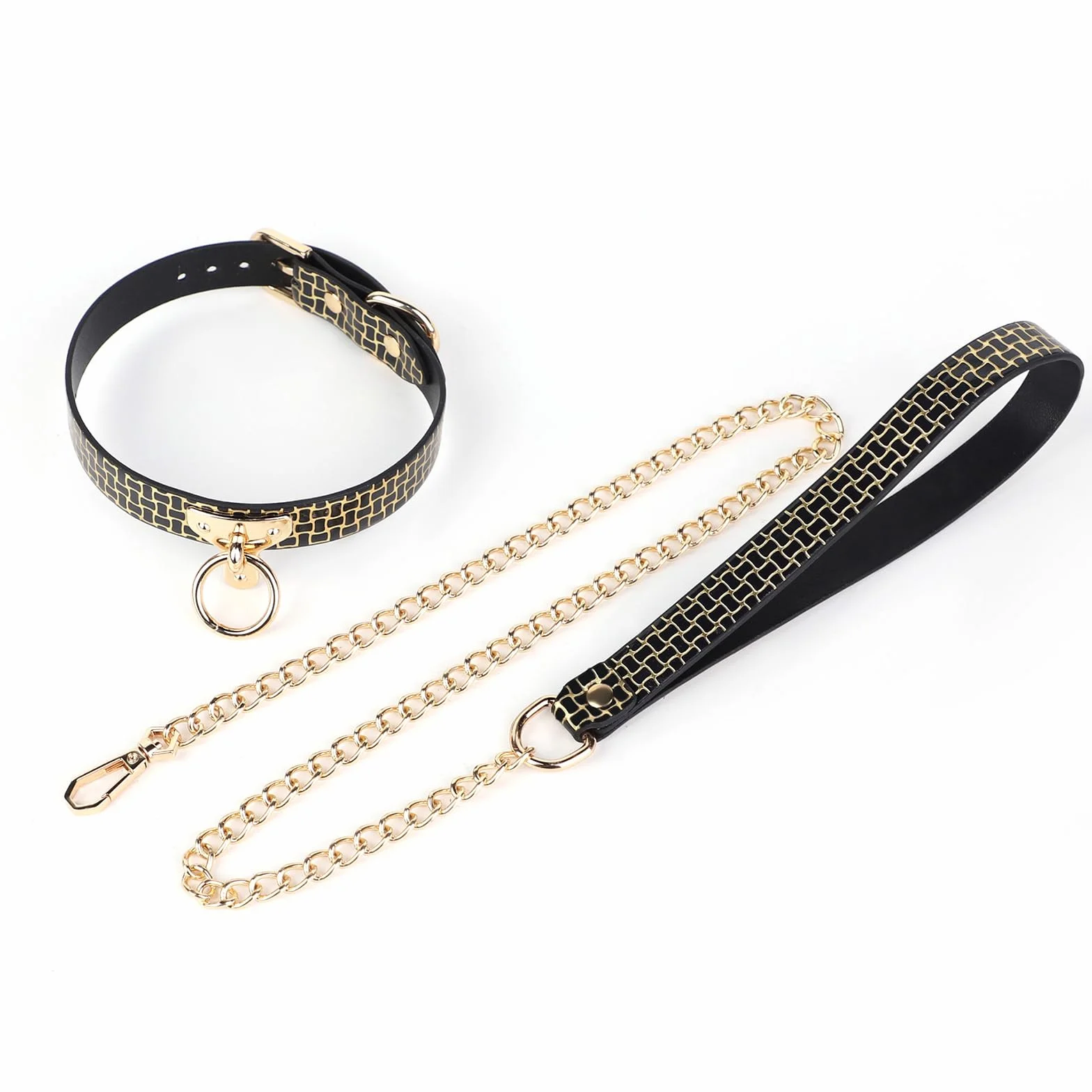 Choker Collier En Cuir Ajustable Avec Laisse Collier Sextoy Pour Couple Bondage Erotique Collier Avec Anneau En O