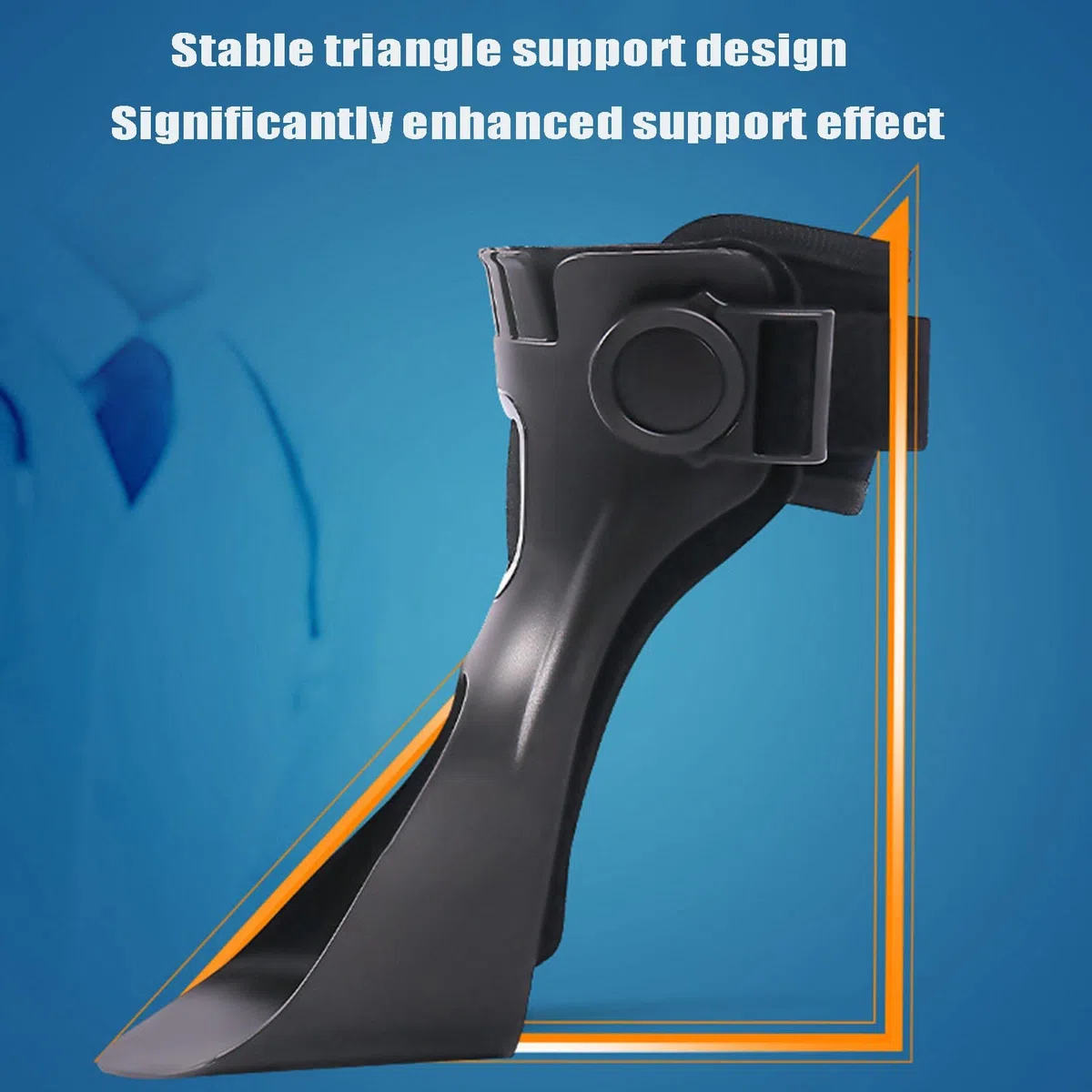 Orthèse de pied tombé, orthèse de cheville avec support pour pied tombé avec airbag gonflable confortable pour hémiplégie, accident vasculaire cérébral, chaussures de marche, B/Left-Medium