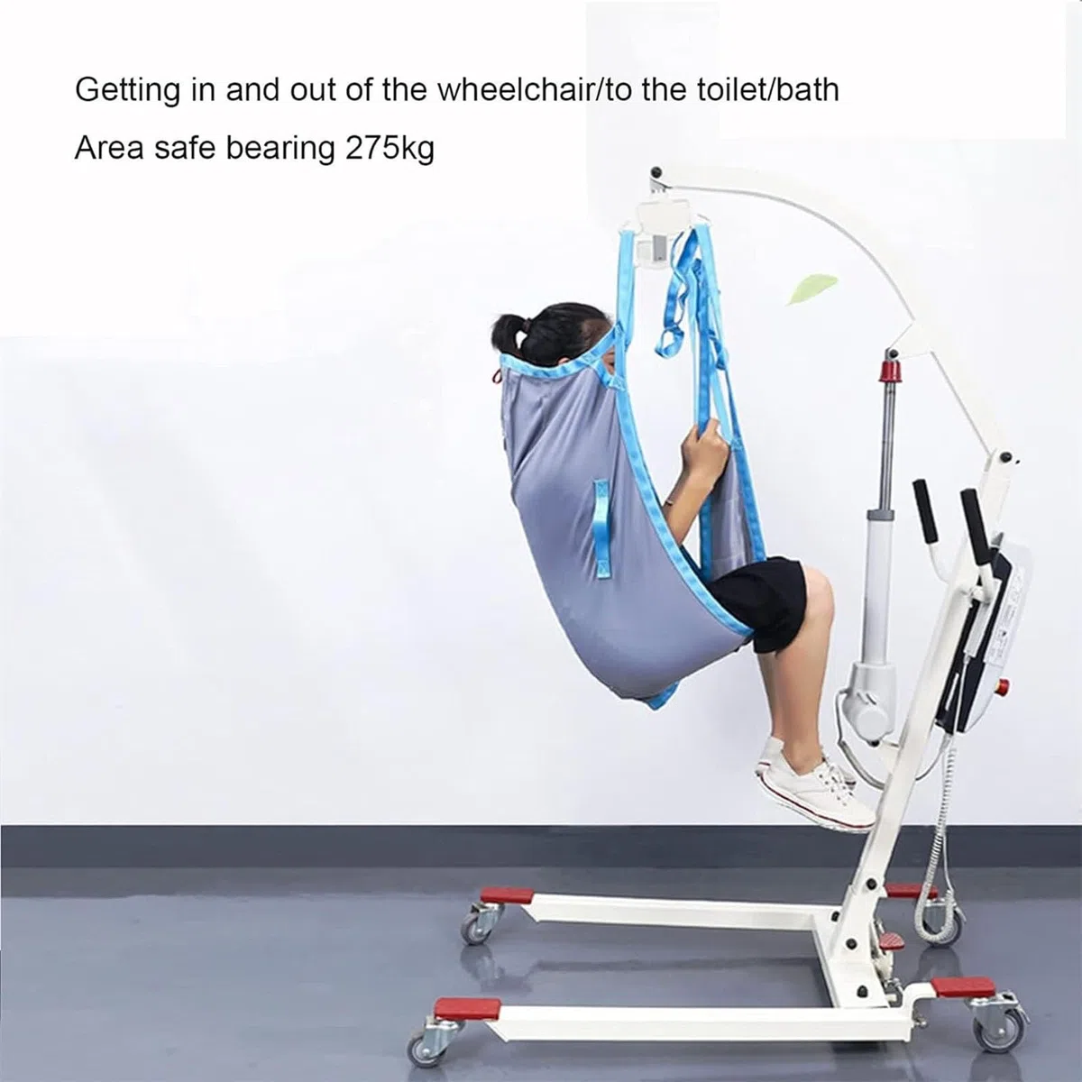 Sangle de levage pour patient avec support de jambe et de tête divisé – Transfert, positionnement, levage – Ceinture médicale pour personnes âgées et soutien bariatrique