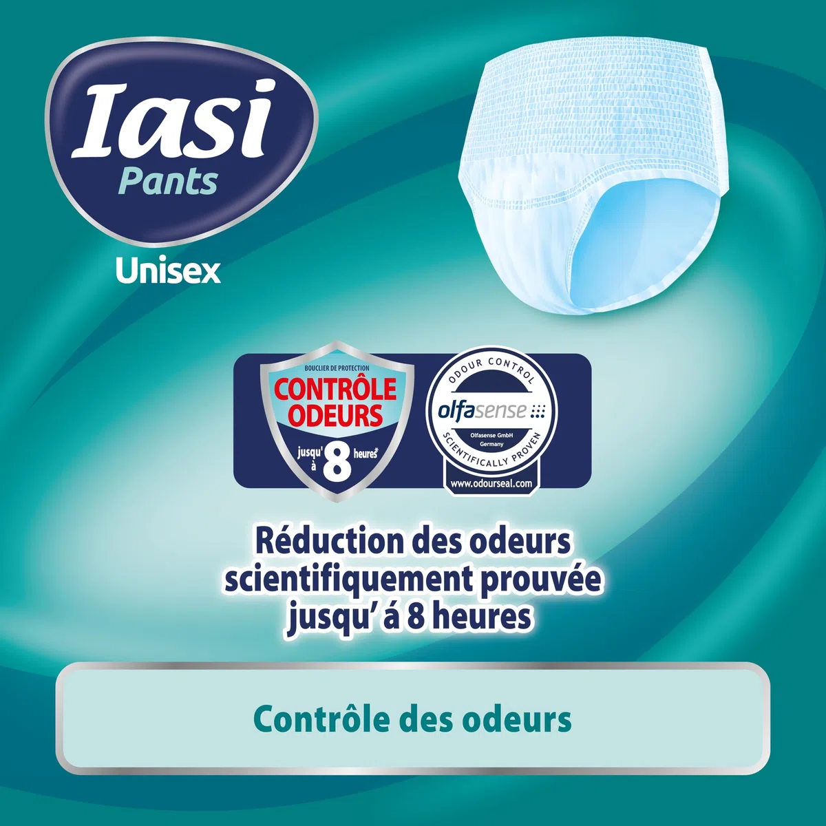 IASI Pants UNISEX haute protection, 10 culottes pour incontinence, absorption EXTRA, taille XXL, 10 unités