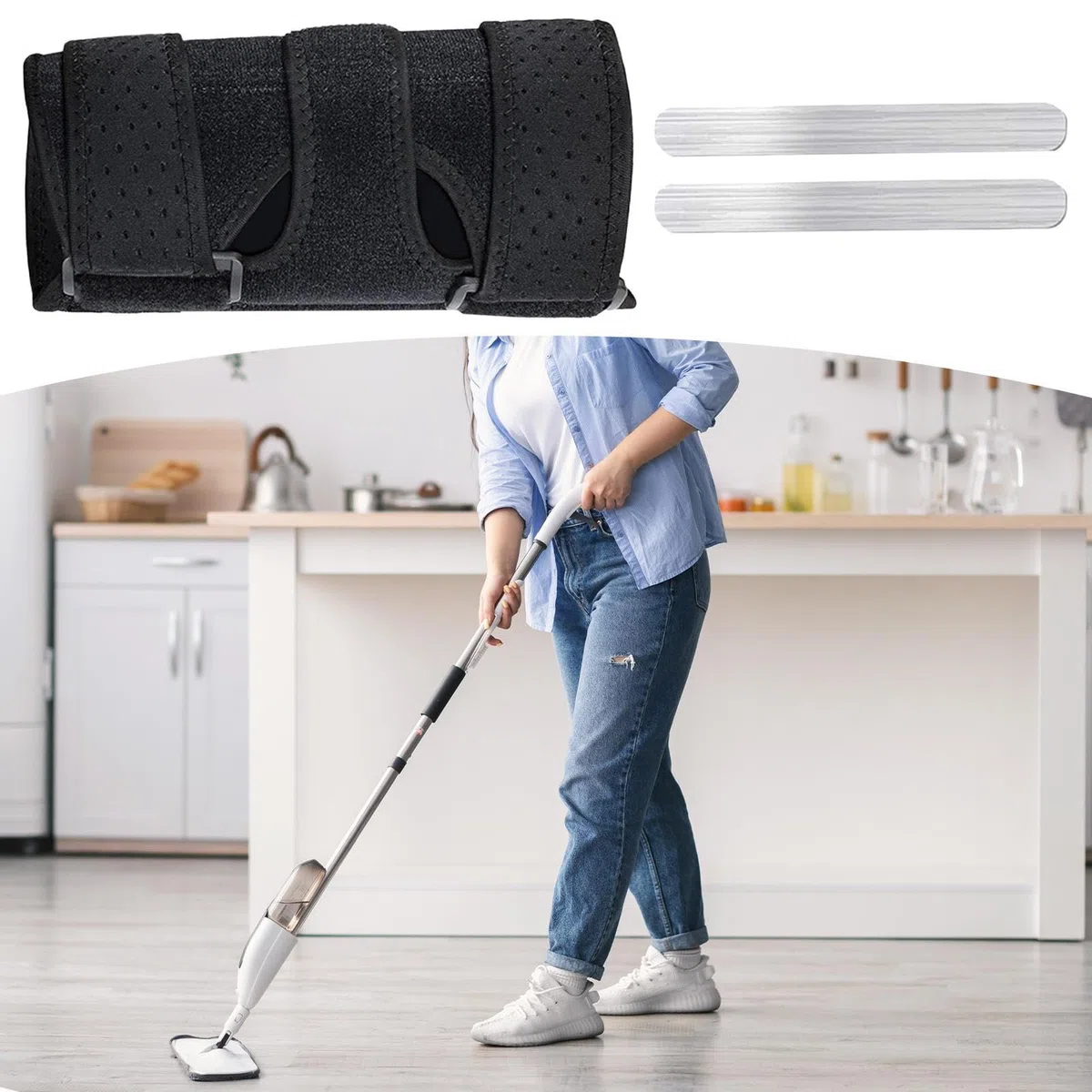 Attelle nerveuse coudière pour syndrome du canal cubital - Orthèse de coude stabilisatrice - Housse respirante réglable pour un confort de sommeil à la maison