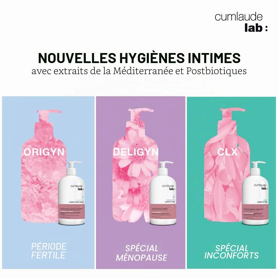 Cumlaude Lab Hygiène Intime CLX - Gel Nettoyant à la Chlorhexidine Pour Une Action Assainissante et Protectrice - avec Actif Végétal et pH Neutre - 500 ml