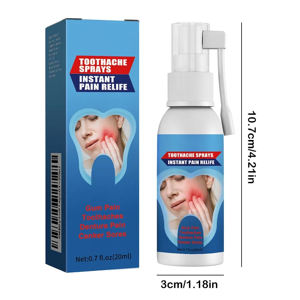 Spray de Soulagement de la Douleur Dentaire,Sprays Réparation des Gencives,Spray de Soins Bucco-dentaires à Base de Plantes,Sprays de Soulagement des Maux de Dents